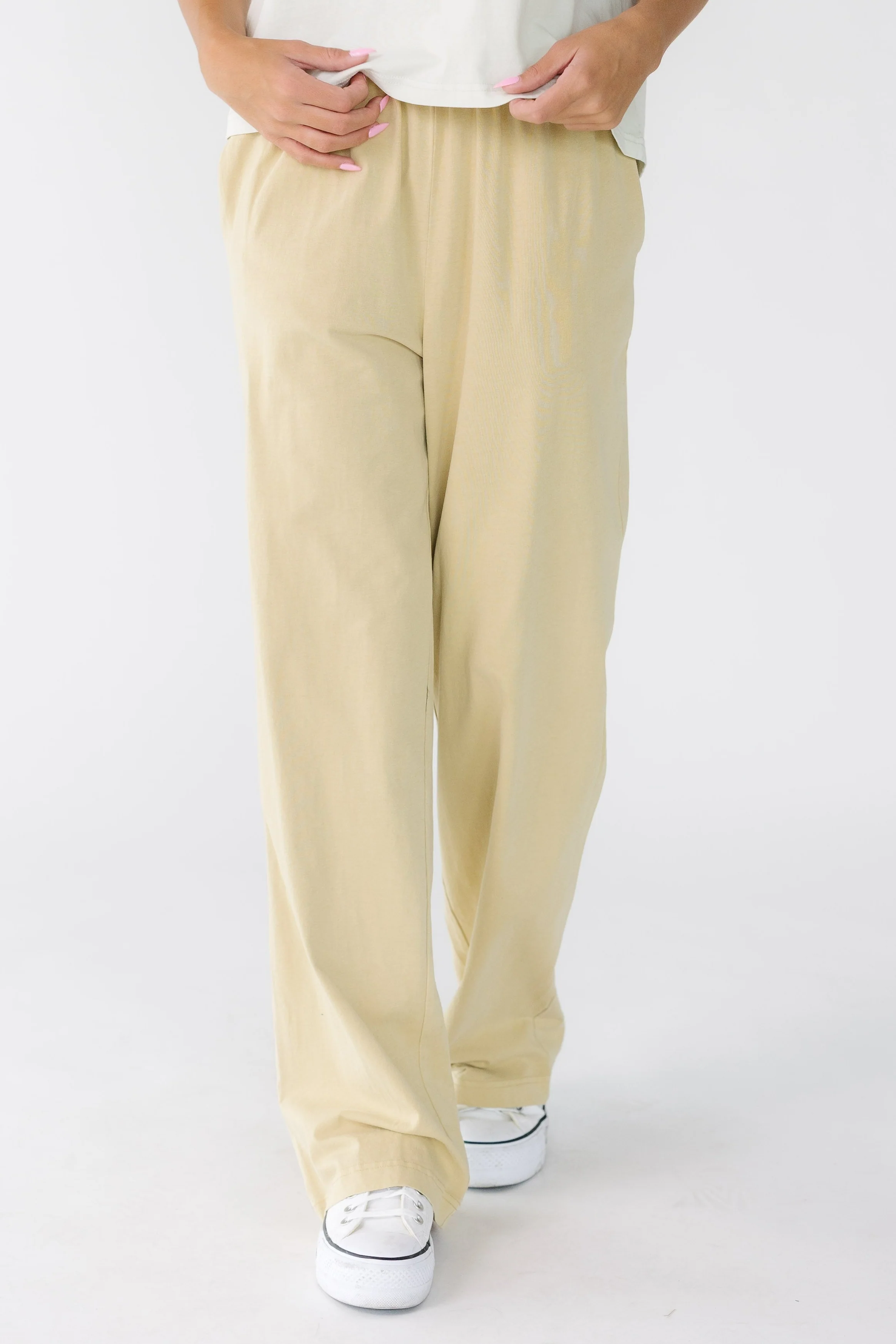 Washed Cotton Straight Pants - Image 9
