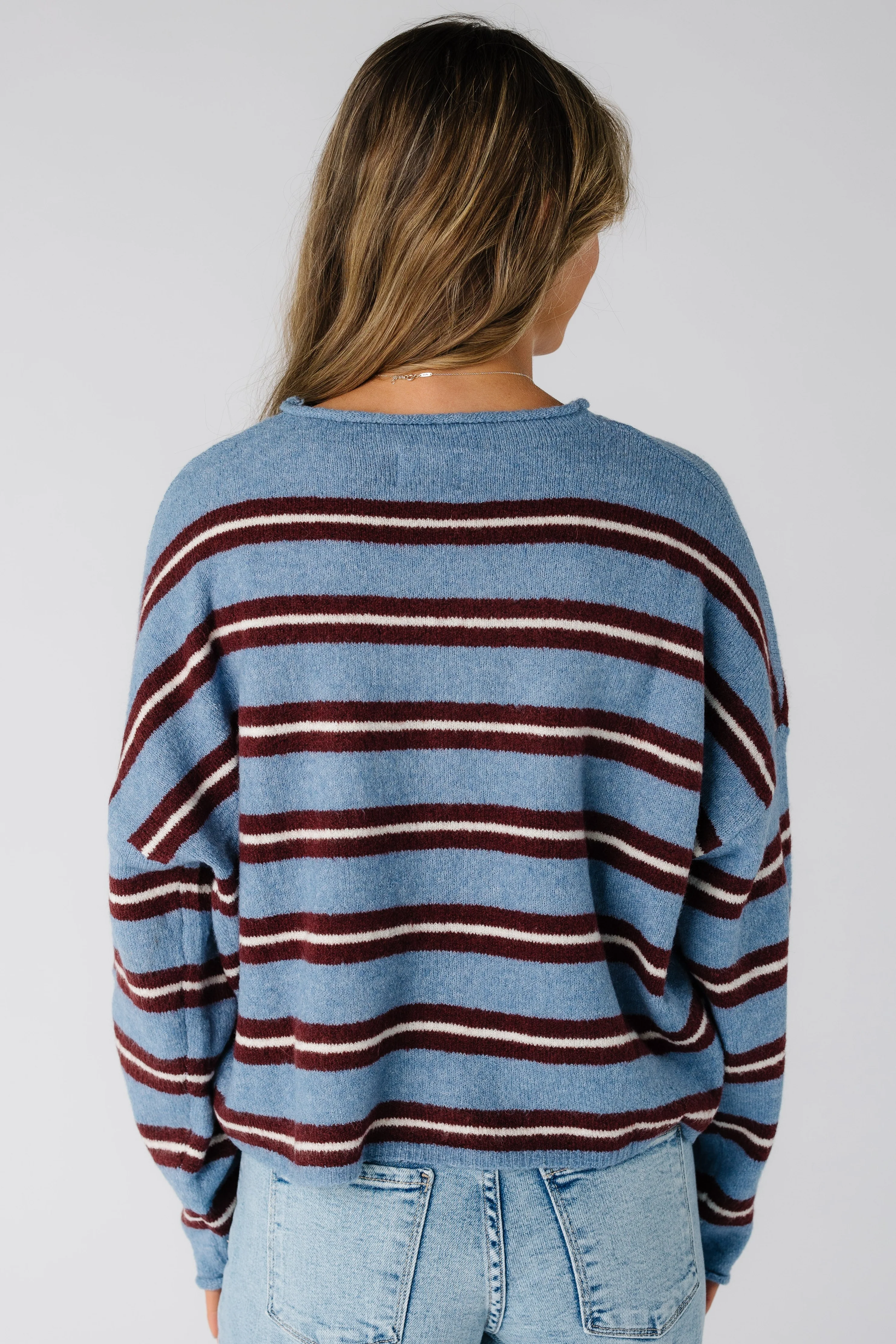 Aria Wide Stripe Cardigan - Image 9