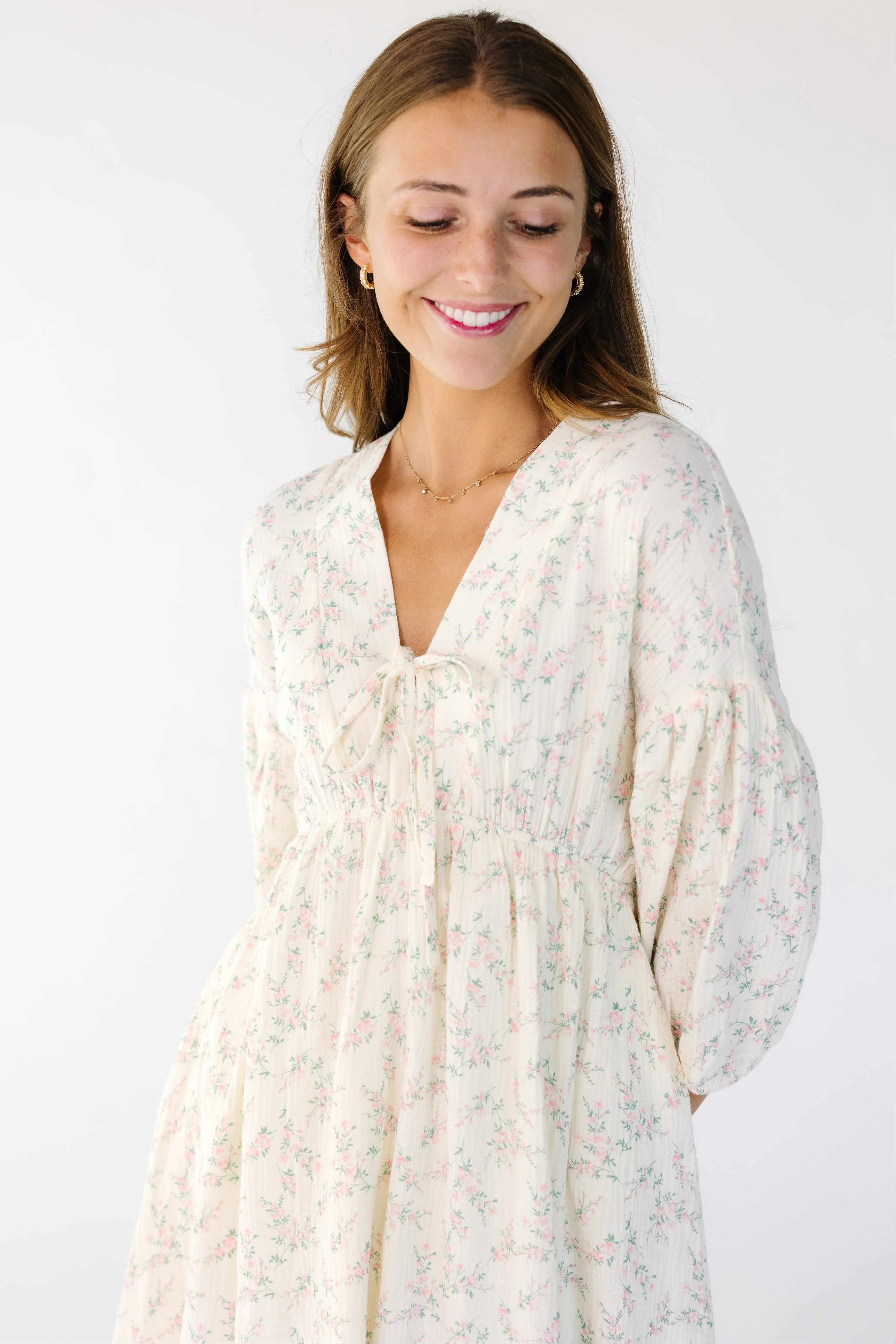 Brass & Roe A Gauze Tie Front Dress - Image 2