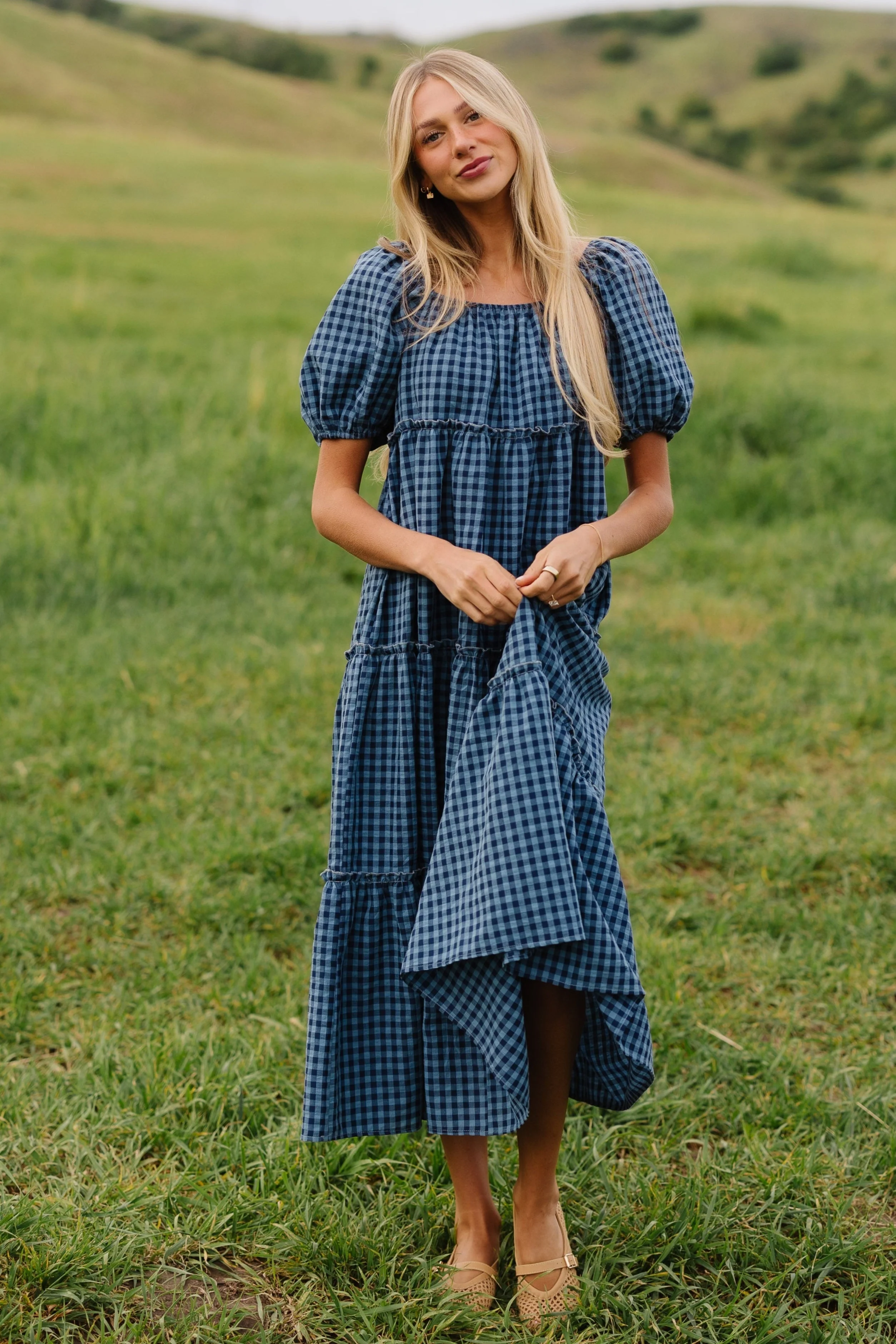 Brass & Roe Charity Tiered Midi Dress - Image 3