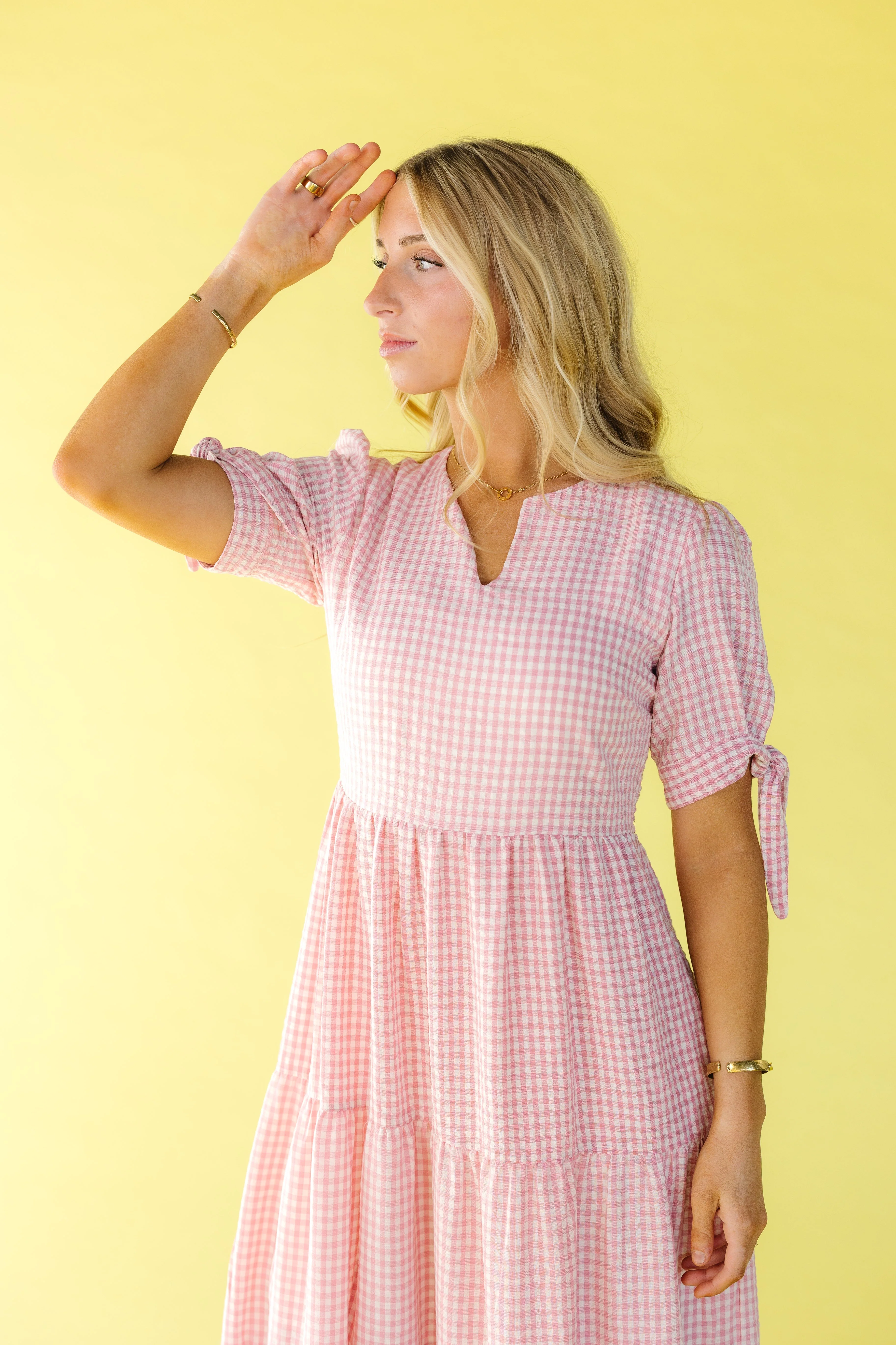 Brass & Roe Claire Tie Sleeve Dress