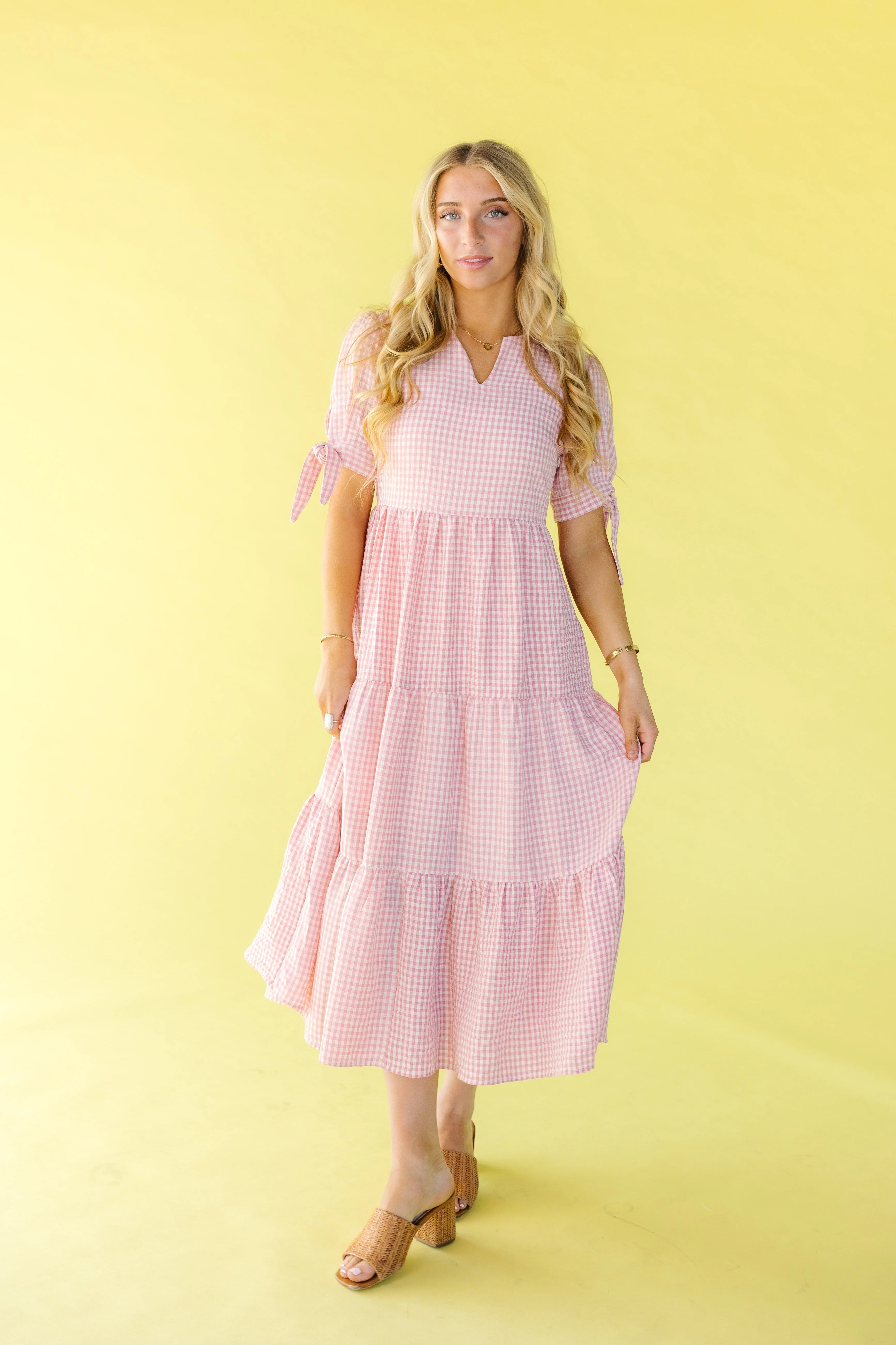 Brass & Roe Claire Tie Sleeve Dress - Image 2
