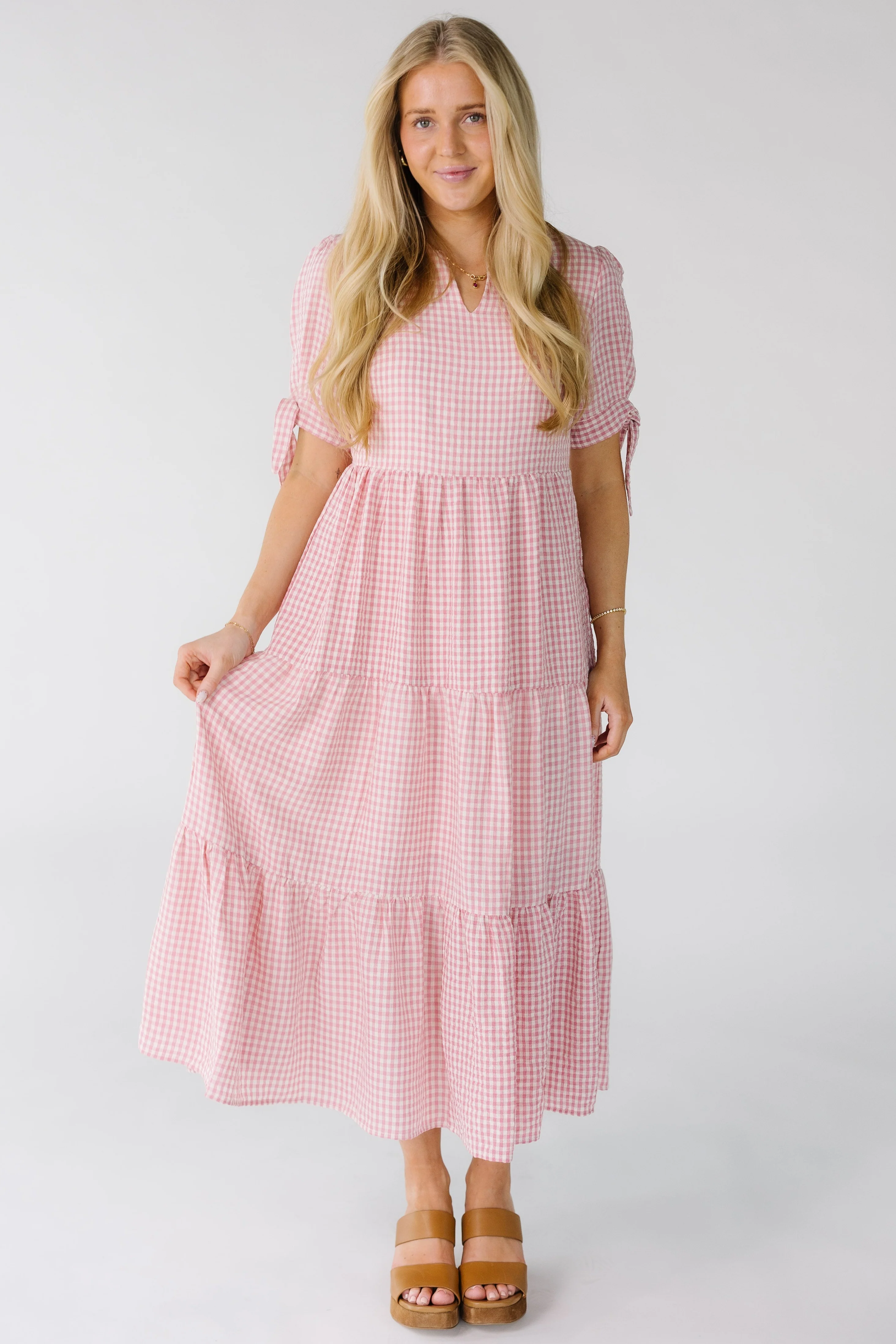 Brass & Roe Claire Tie Sleeve Dress - Image 3