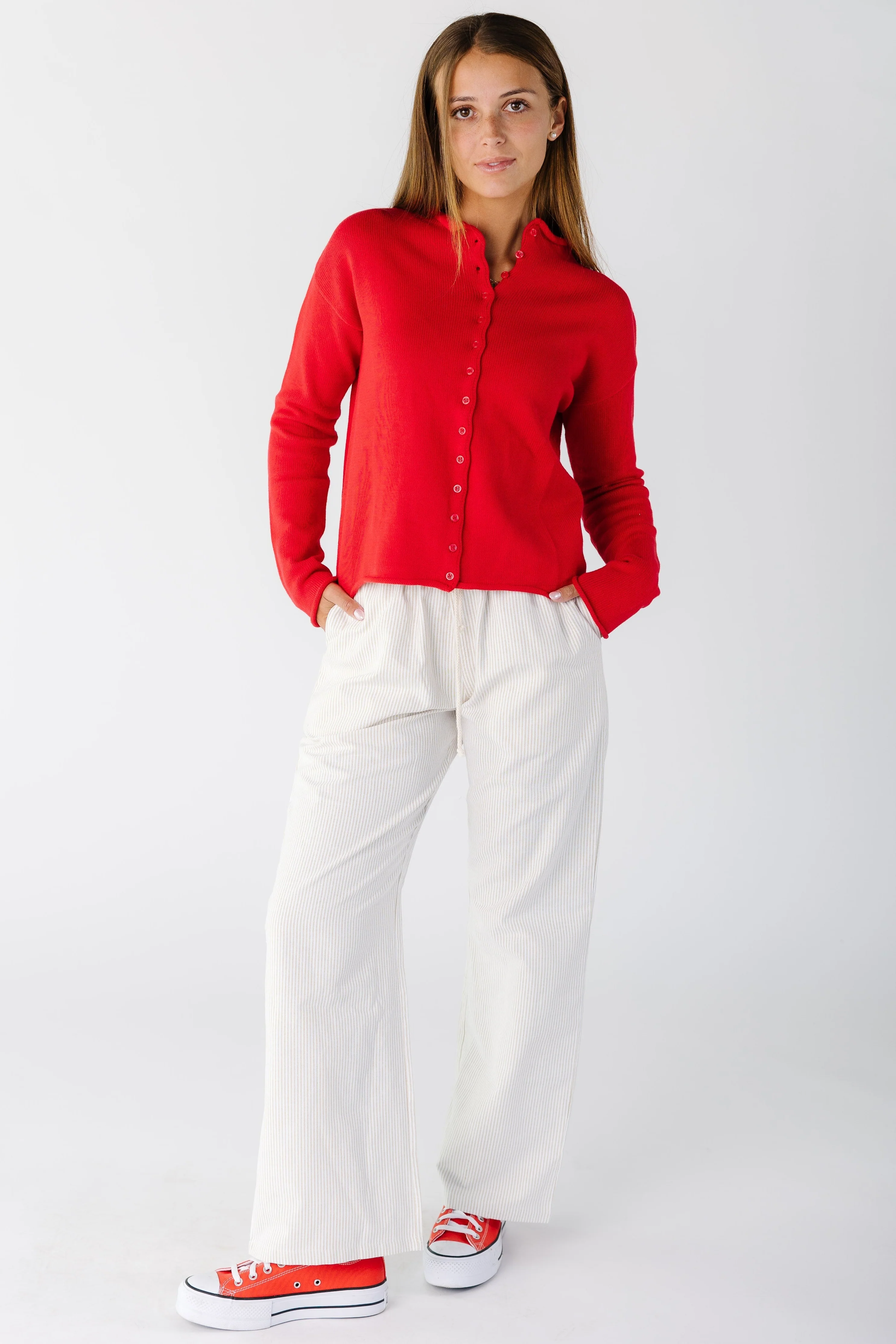 Brass & Roe Comfy Stripe Pants- New