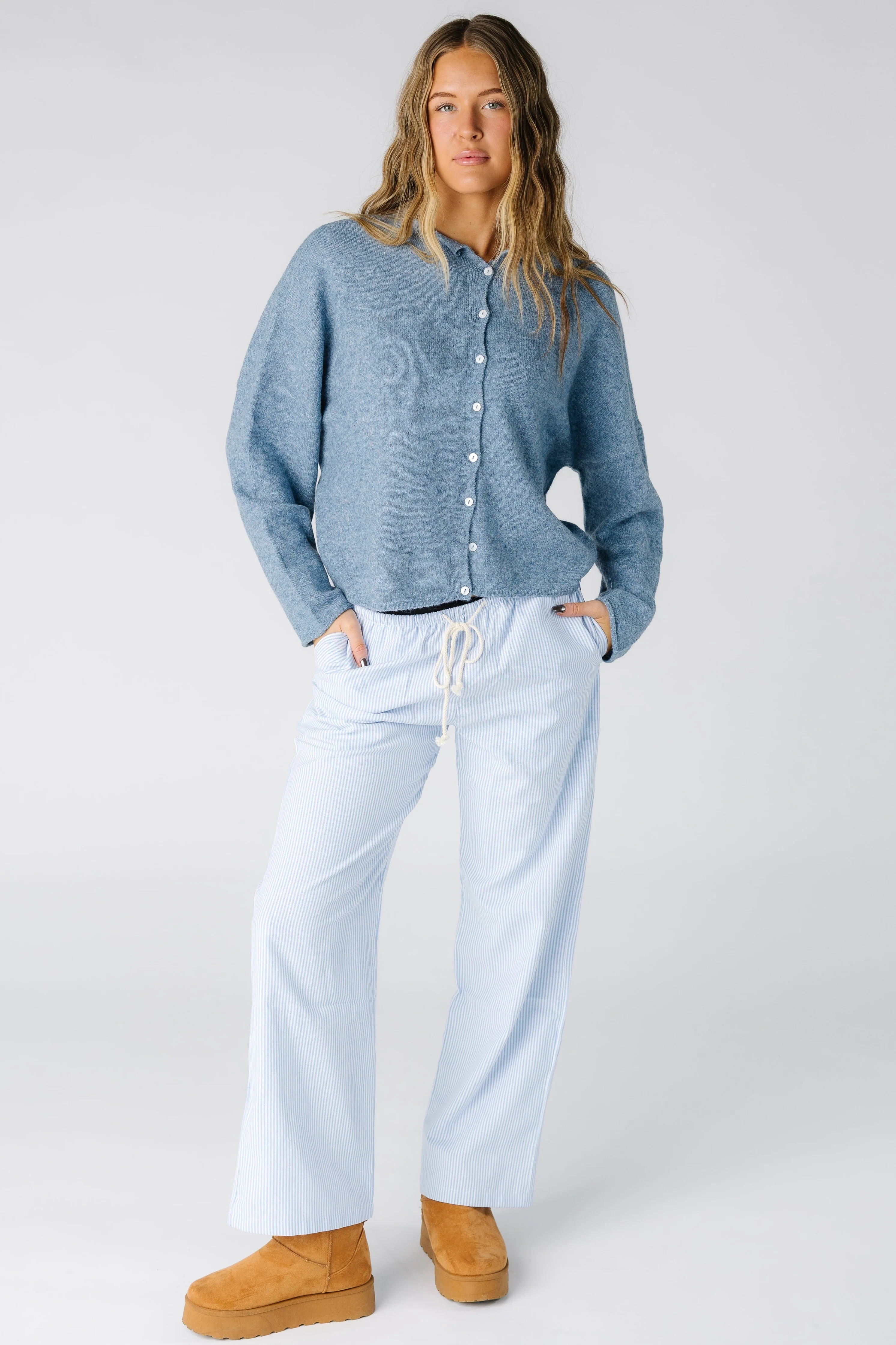 Brass & Roe Comfy Stripe Pants- New - Image 2