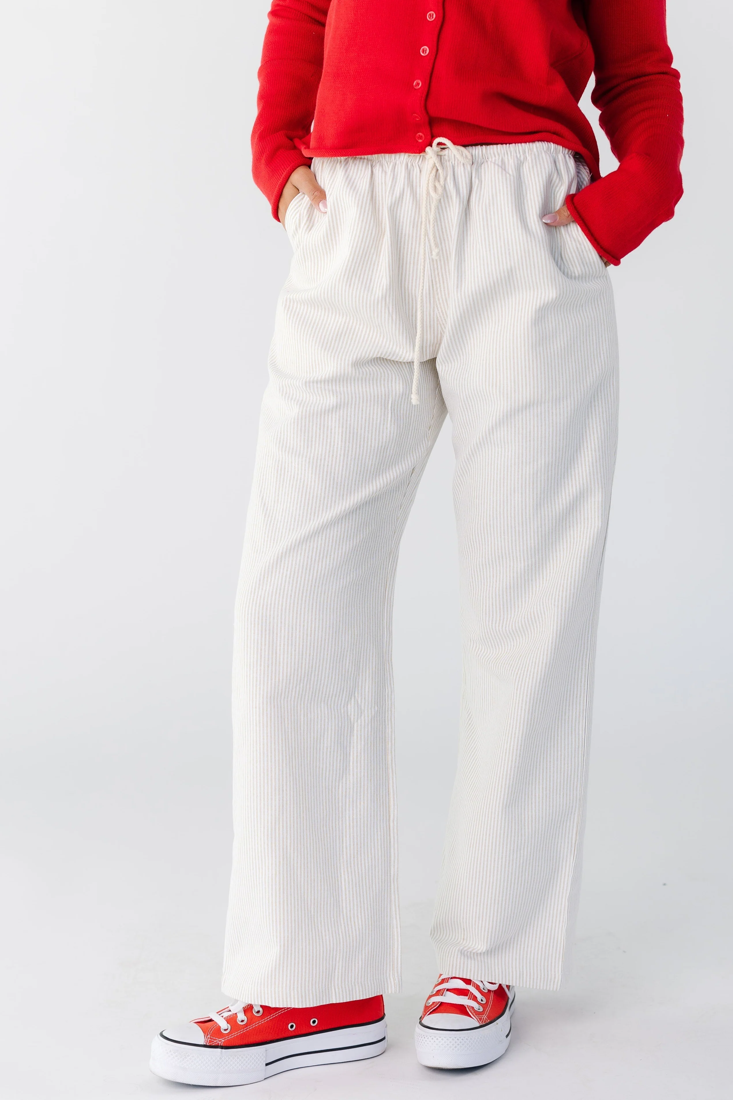 Brass & Roe Comfy Stripe Pants- New - Image 4
