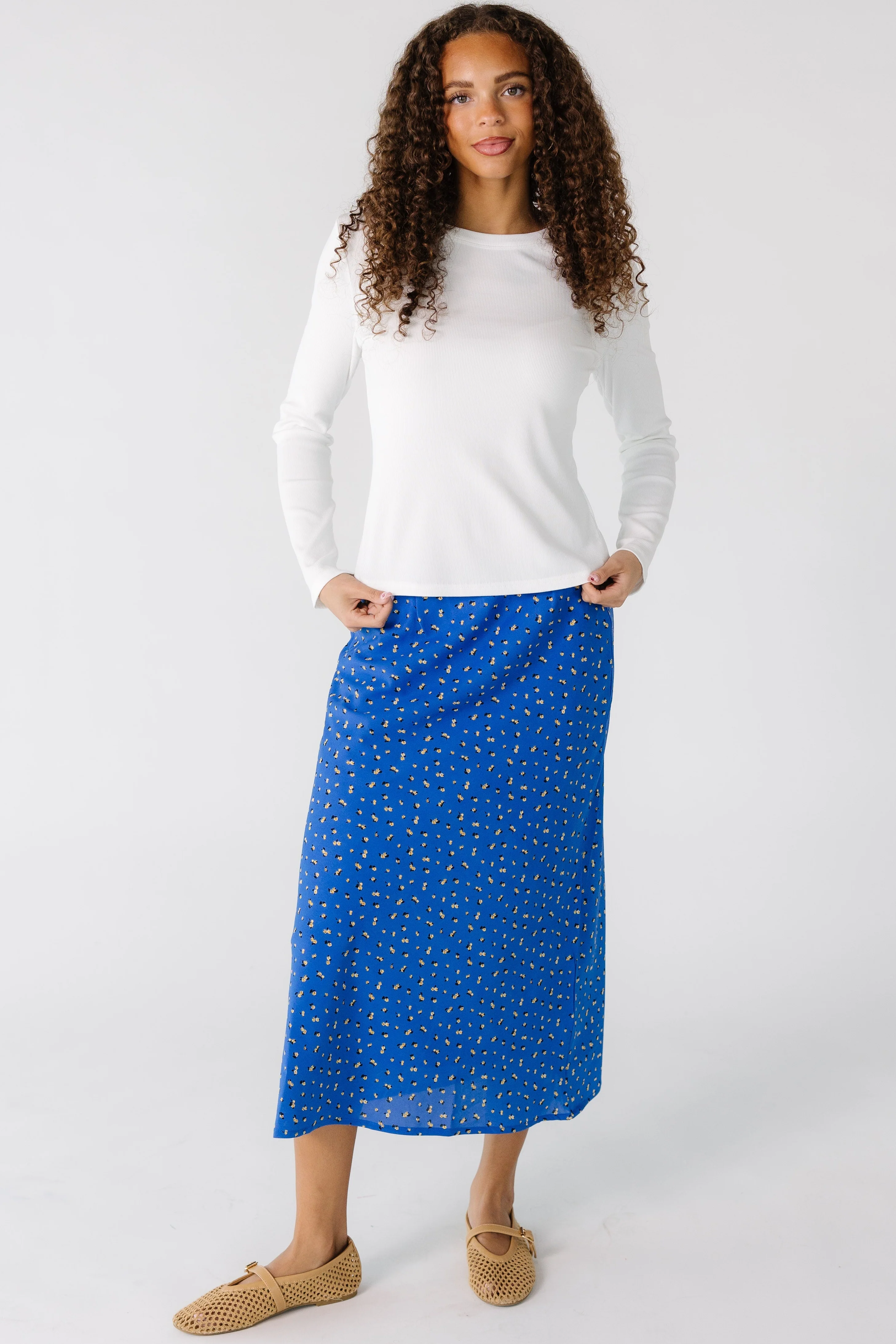 Brass & Roe Ellie Spring Print Skirt - Image 10