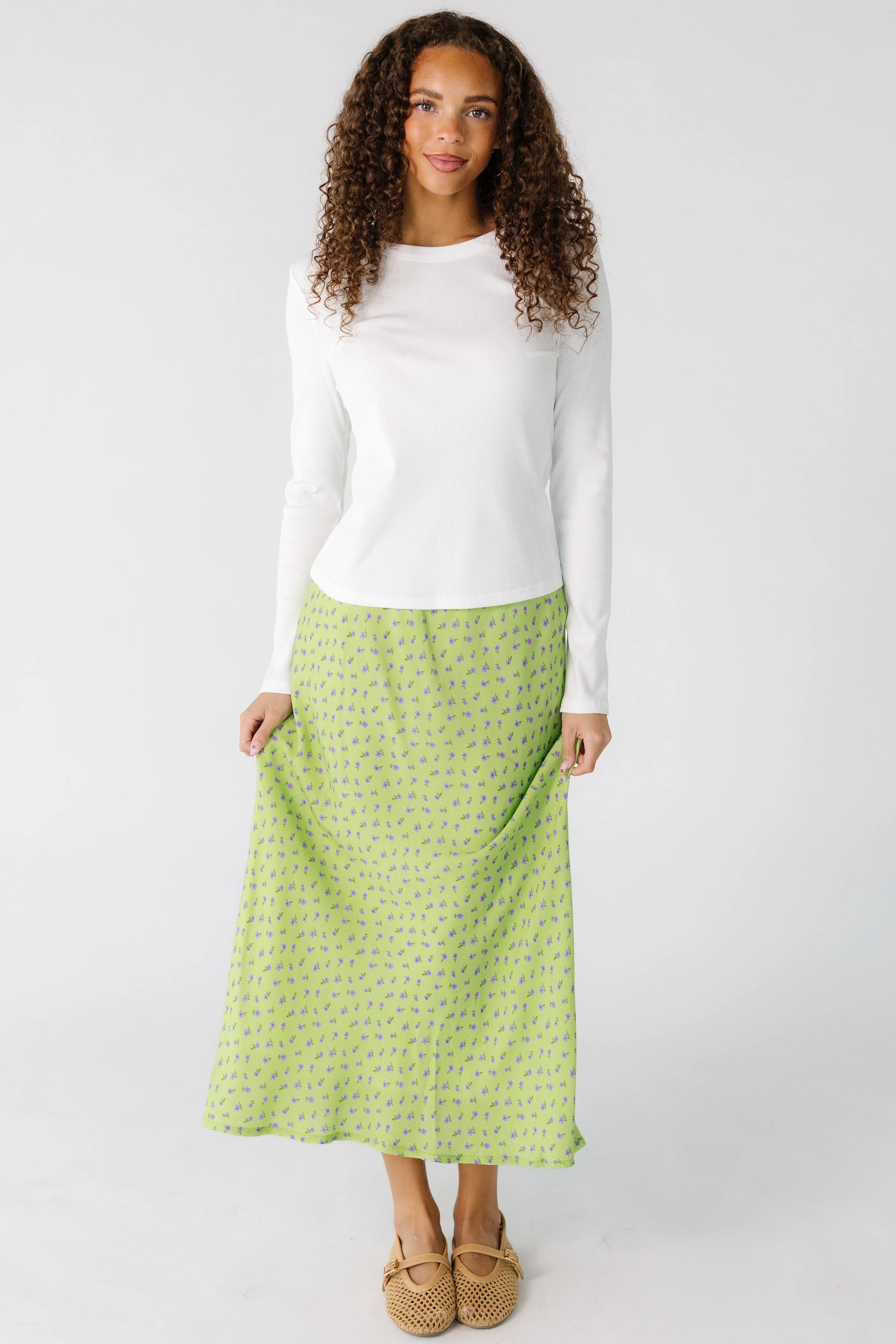 Brass & Roe Ellie Spring Print Skirt - Image 4