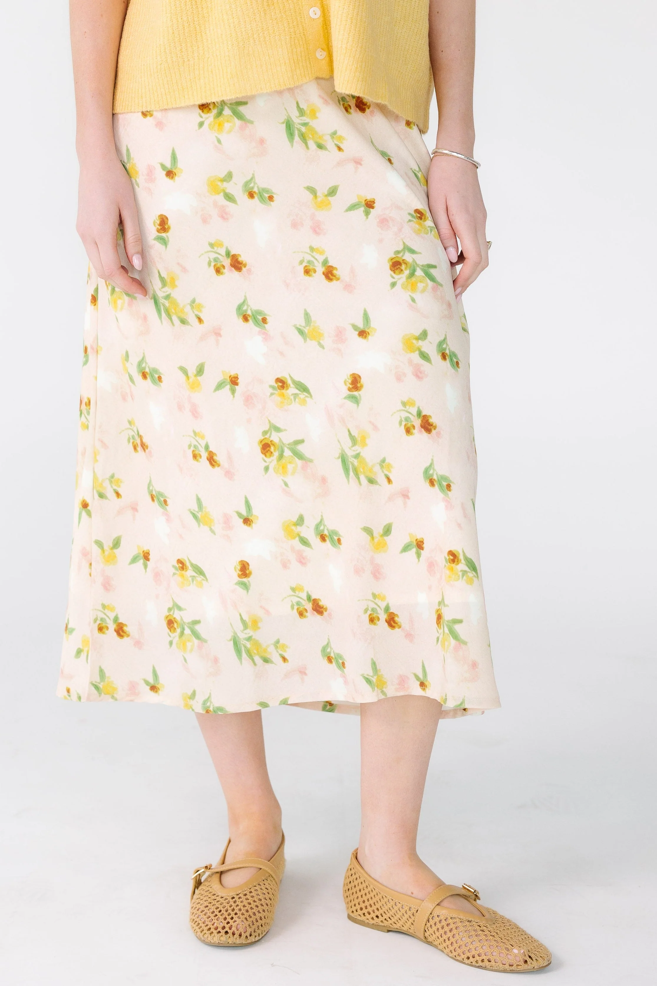 Brass & Roe Ellie Spring Print Skirt - Image 8