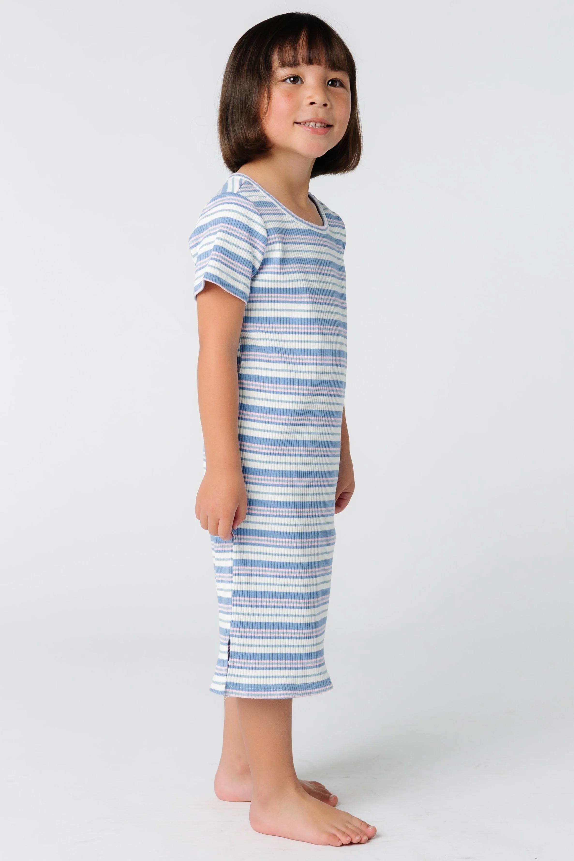 Brass & Roe Emmy Girl's Ribbed Dress - Image 4