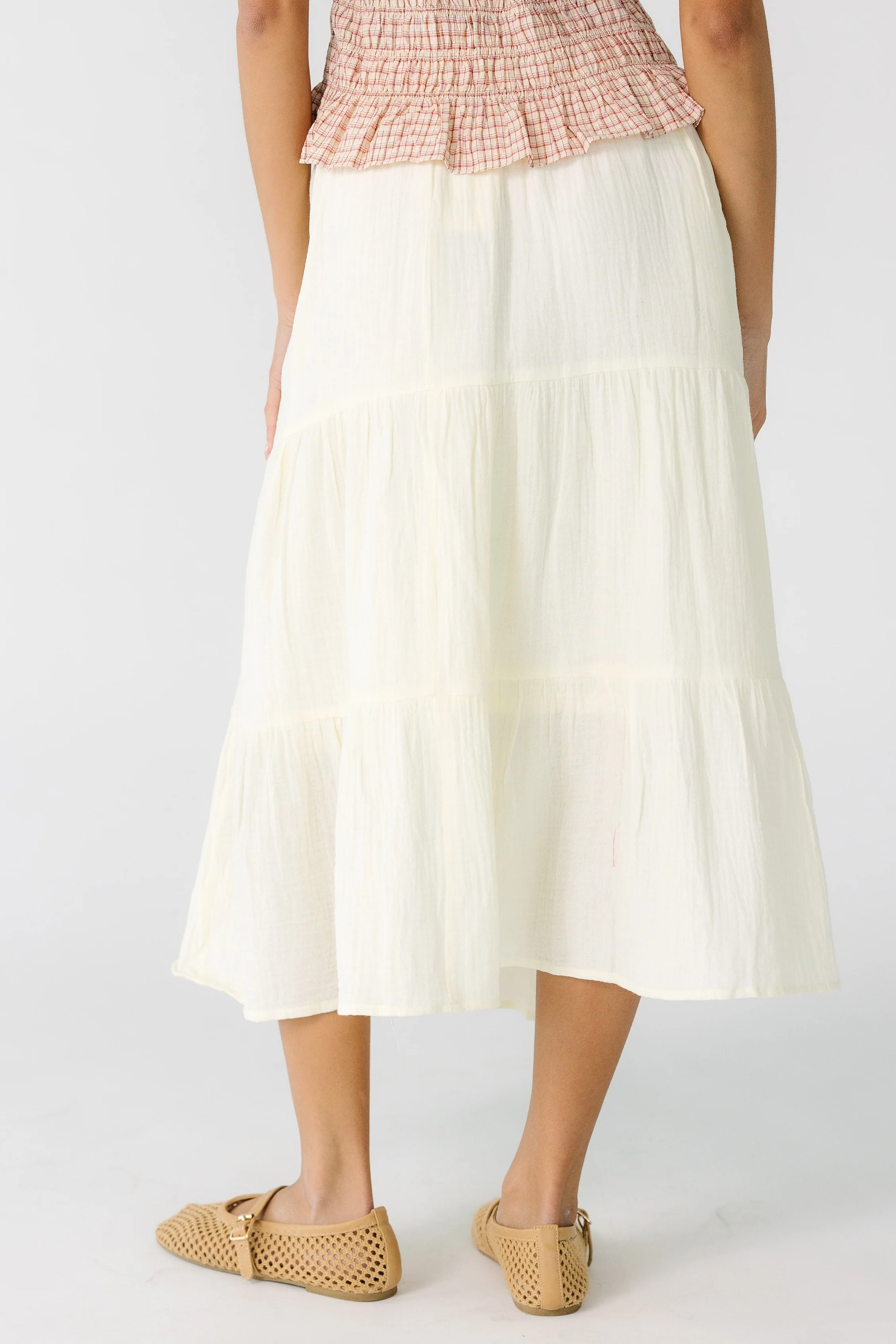 Brass & Roe Gauze Tiered Skirt - Image 5