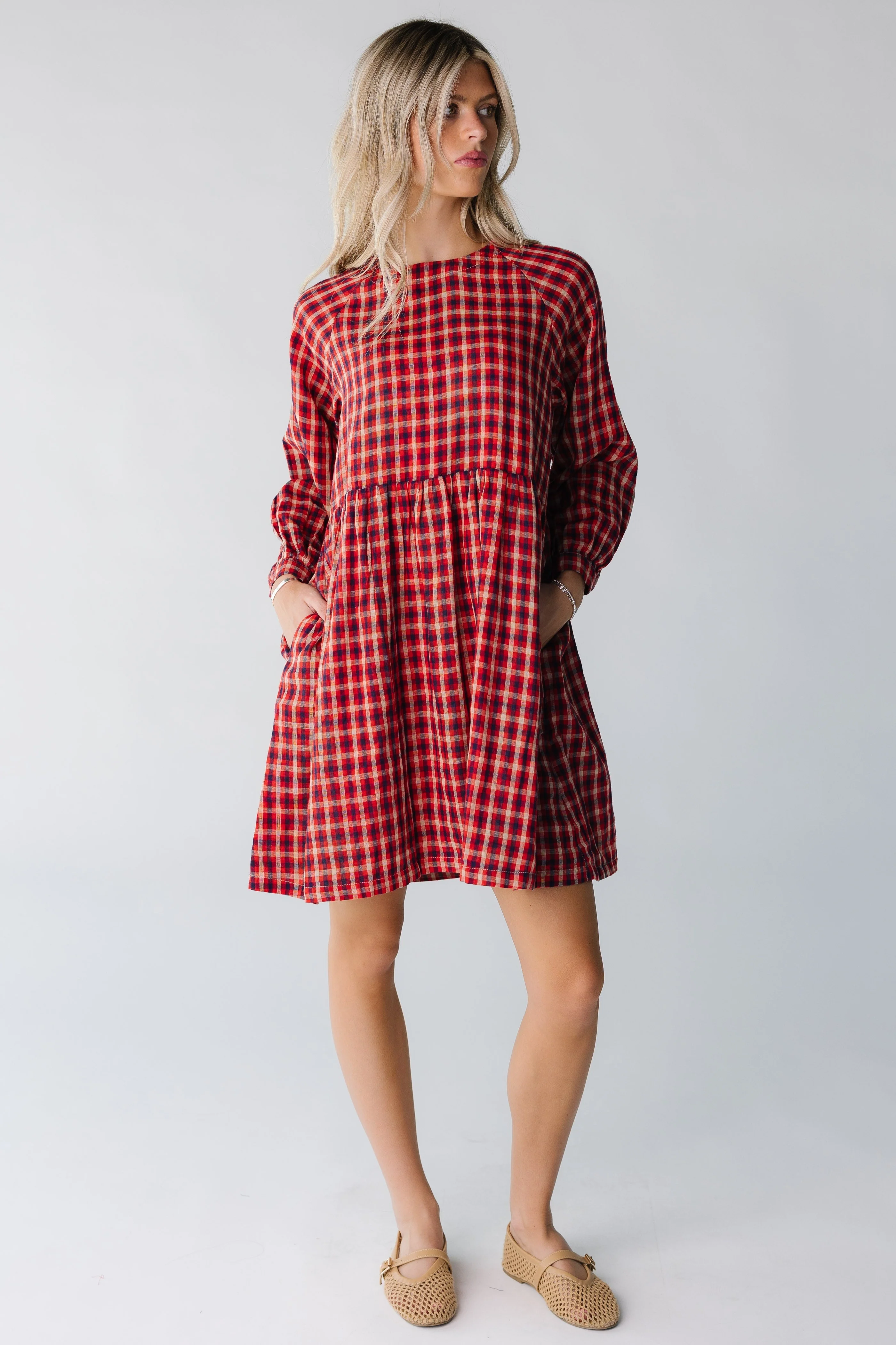 Brass & Roe Harper Plaid Dress