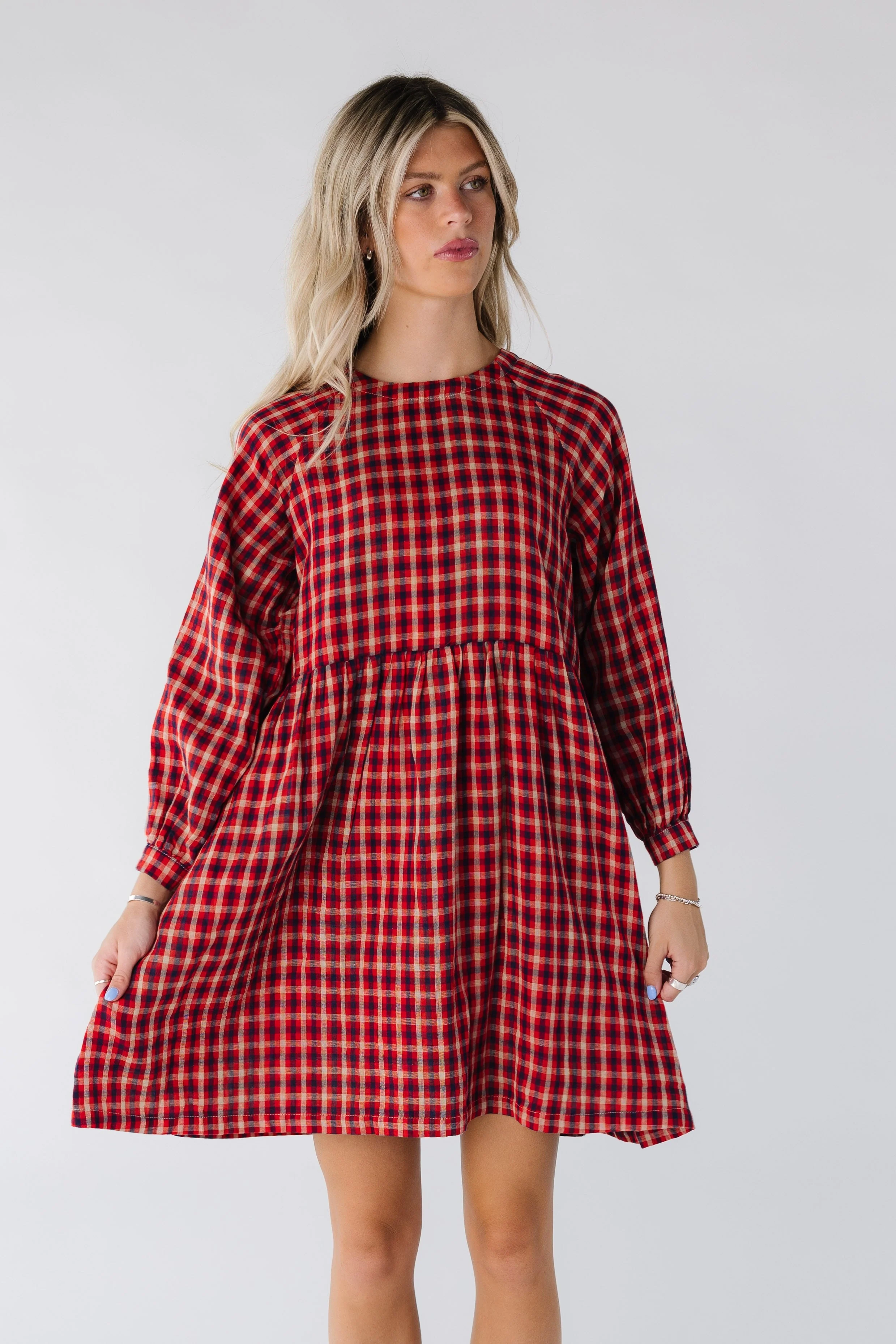 Brass & Roe Harper Plaid Dress - Image 3