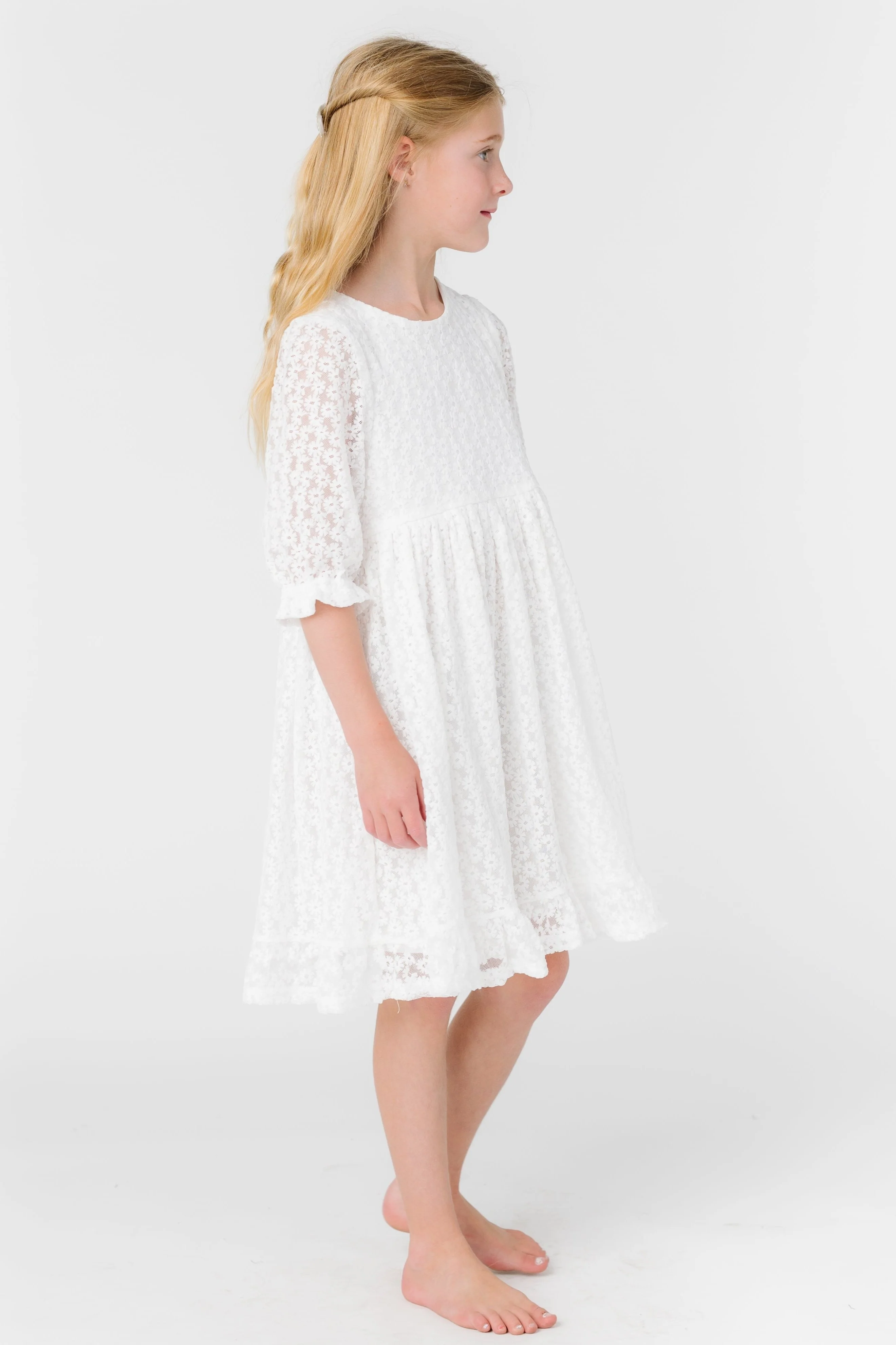Brass & Roe It's Your Day Lace Girl's Dress - Image 7