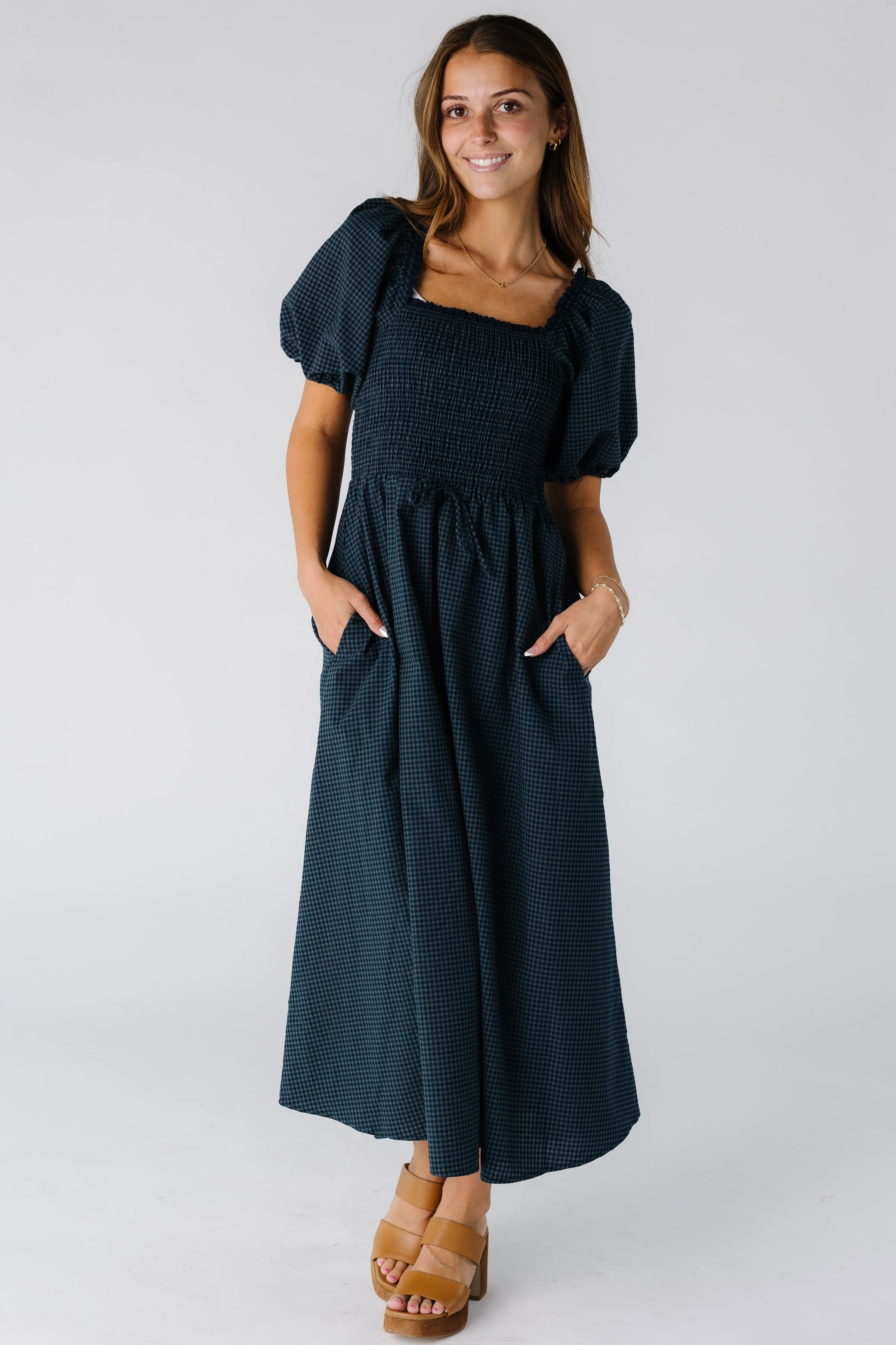 Brass & Roe Margot Square Neck Dress