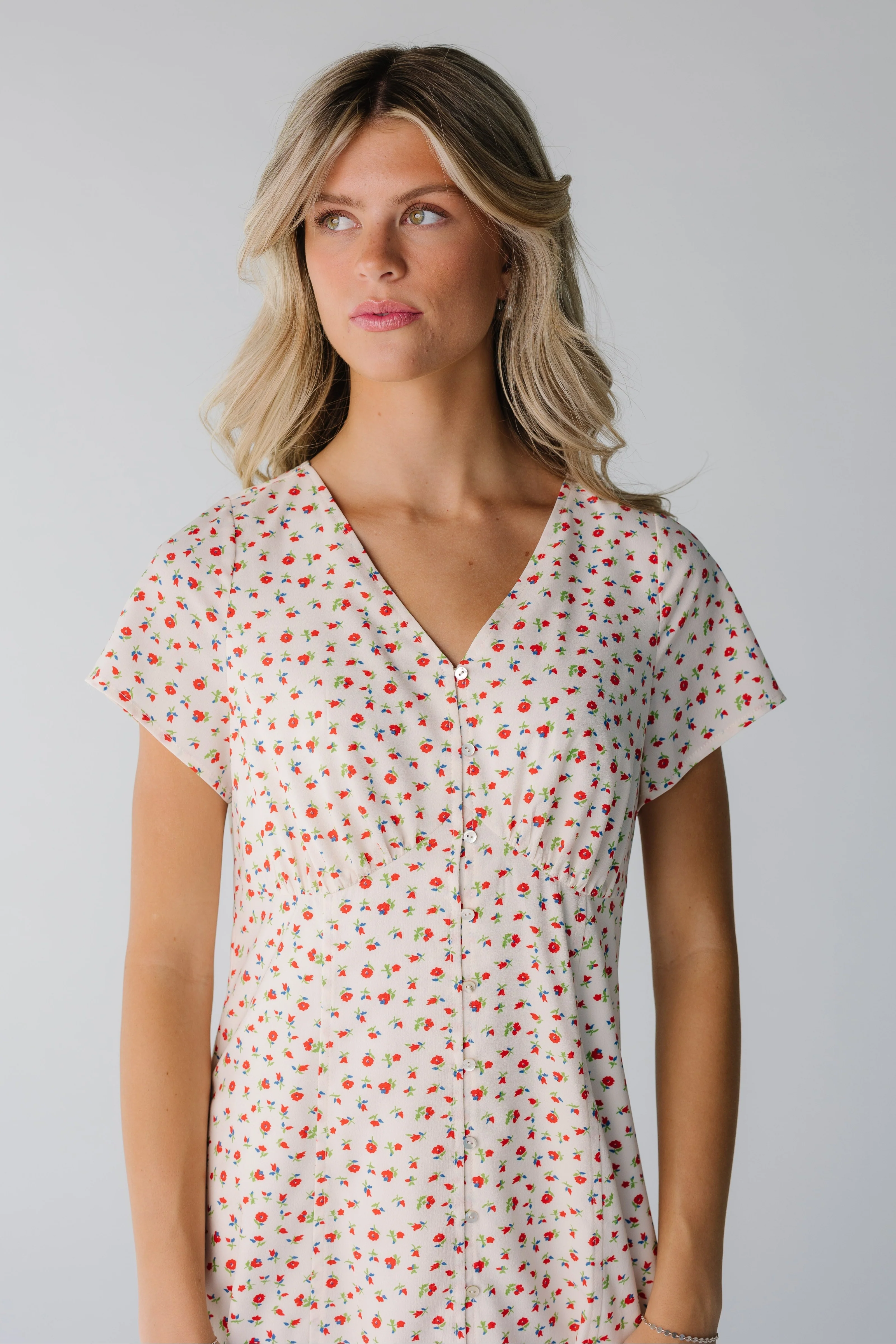 Brass & Roe Cherry Pie Button Down Dress - Image 2