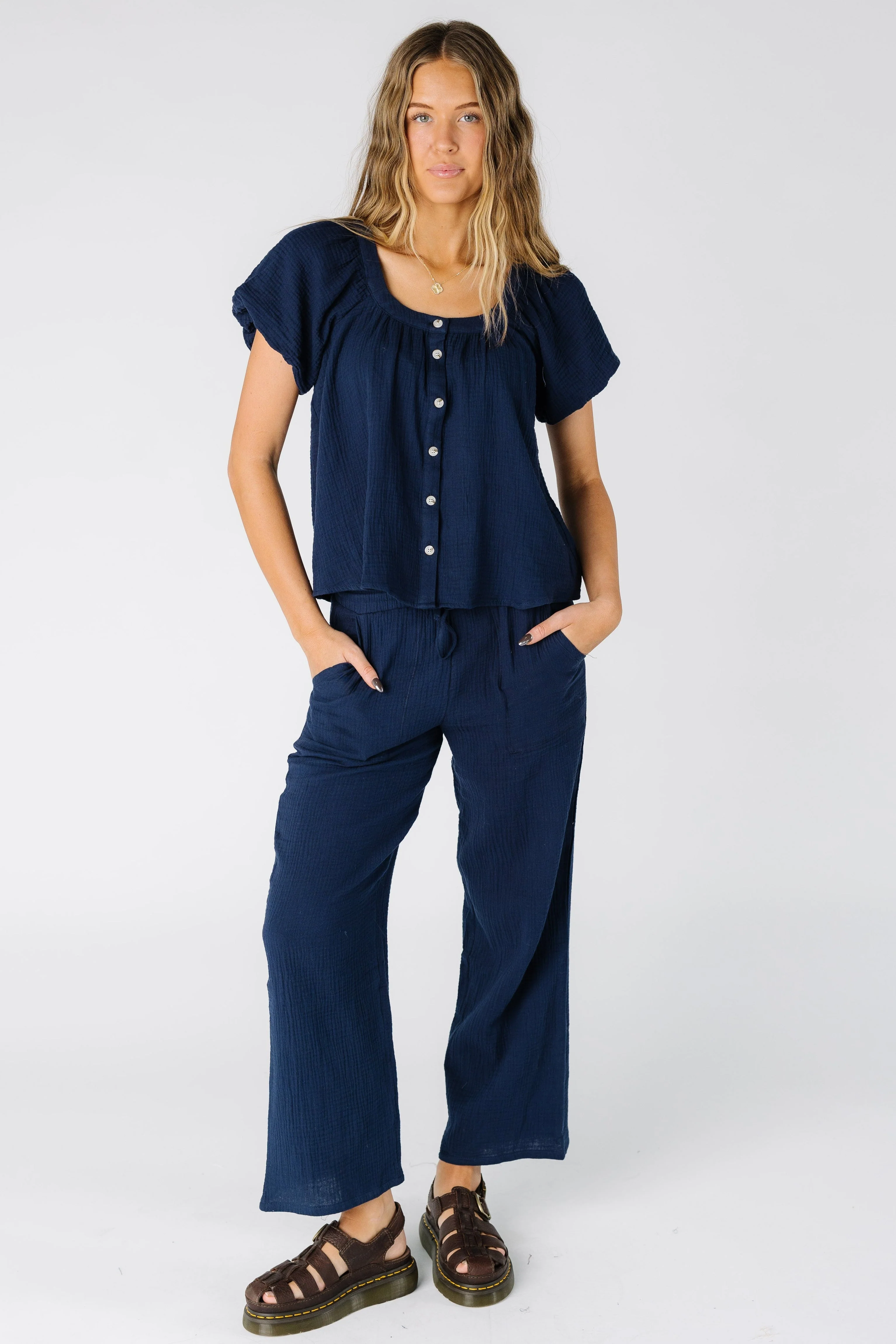 Brass & Roe The Gauze Drawstring Pant - Image 2