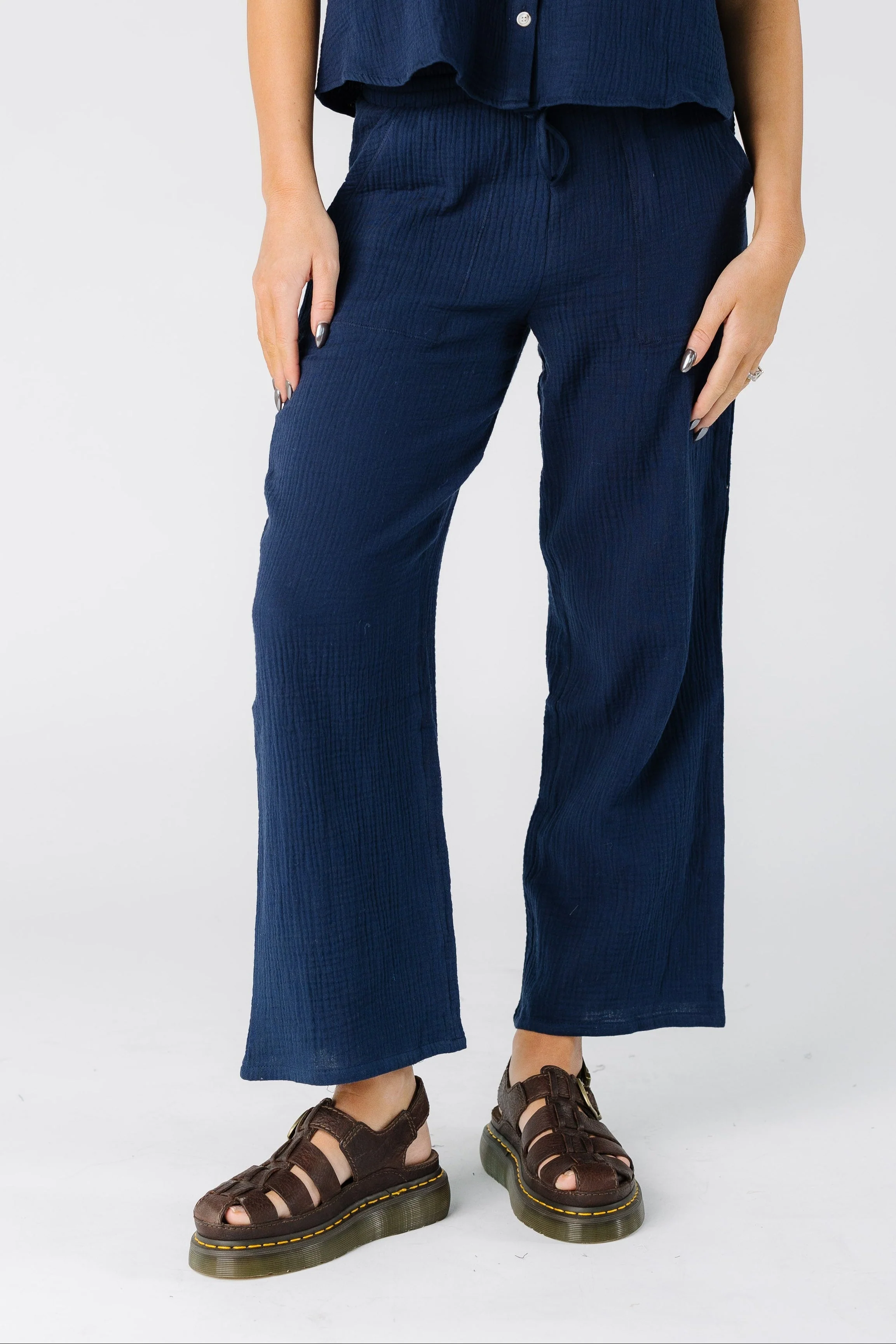 Brass & Roe The Gauze Drawstring Pant - Image 3