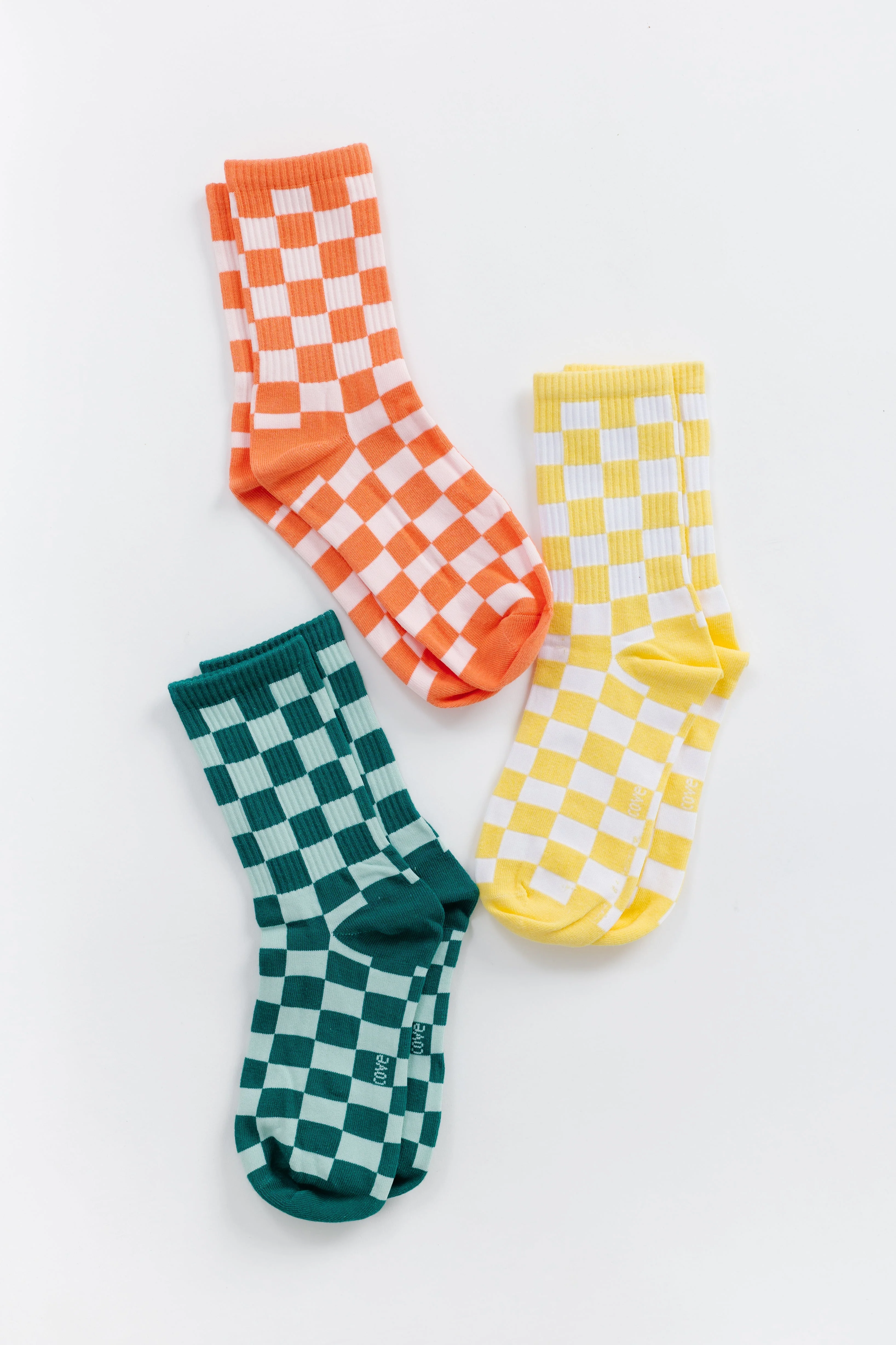 Cove Checker Retro Socks - Image 10