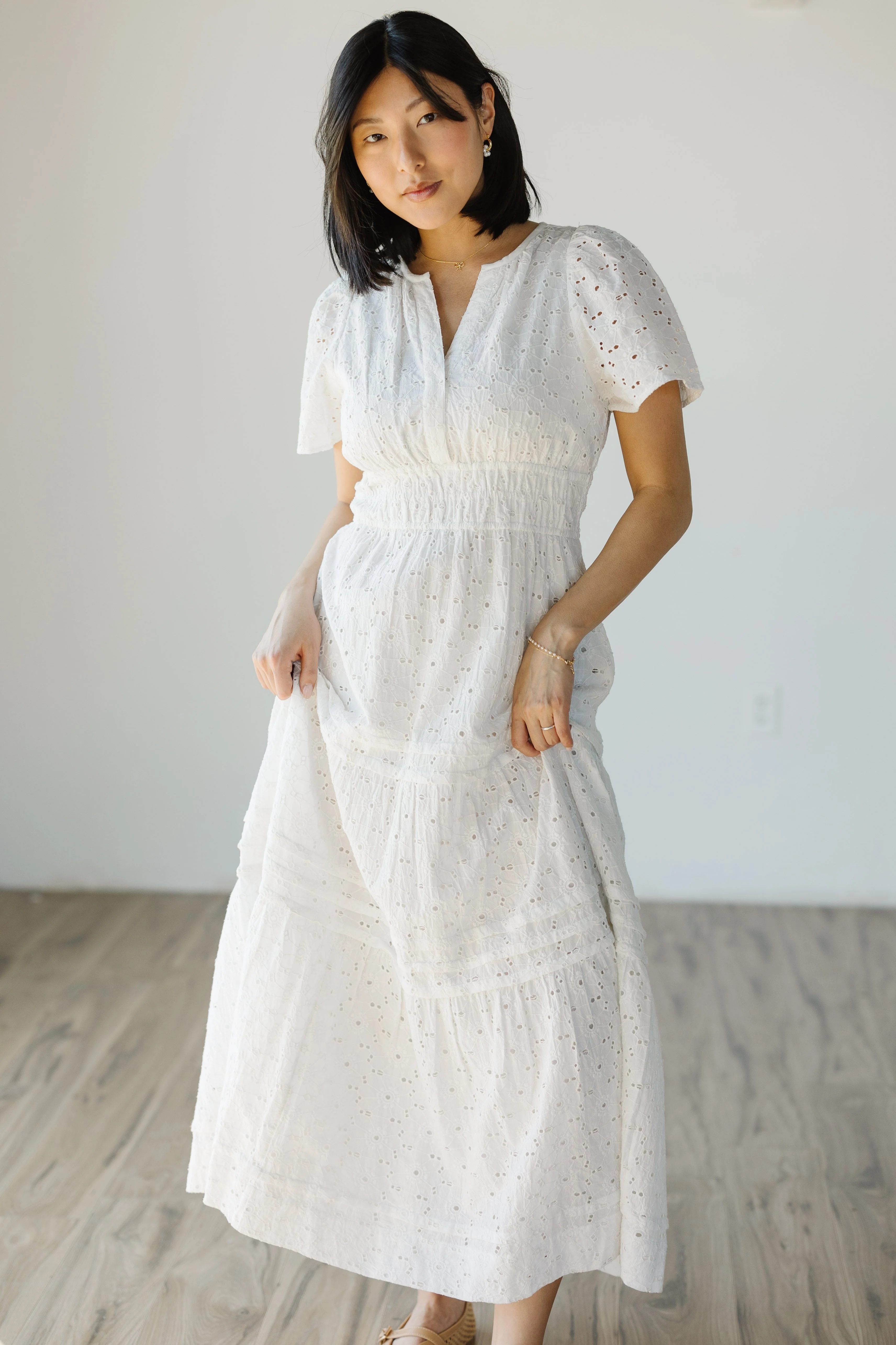 Citrus Eyelet Shae Dress - Image 5