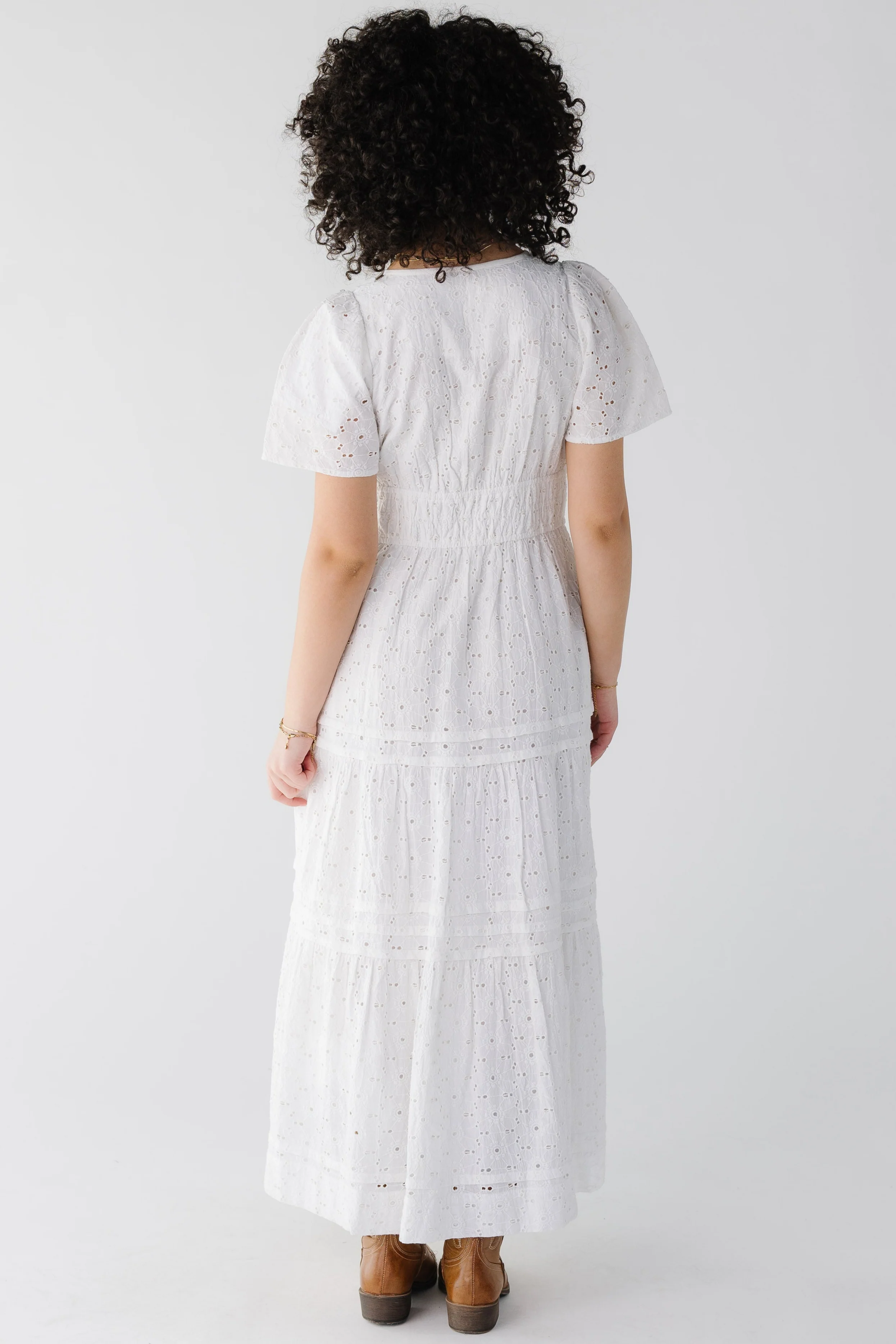 Citrus Eyelet Shae Dress - Image 6