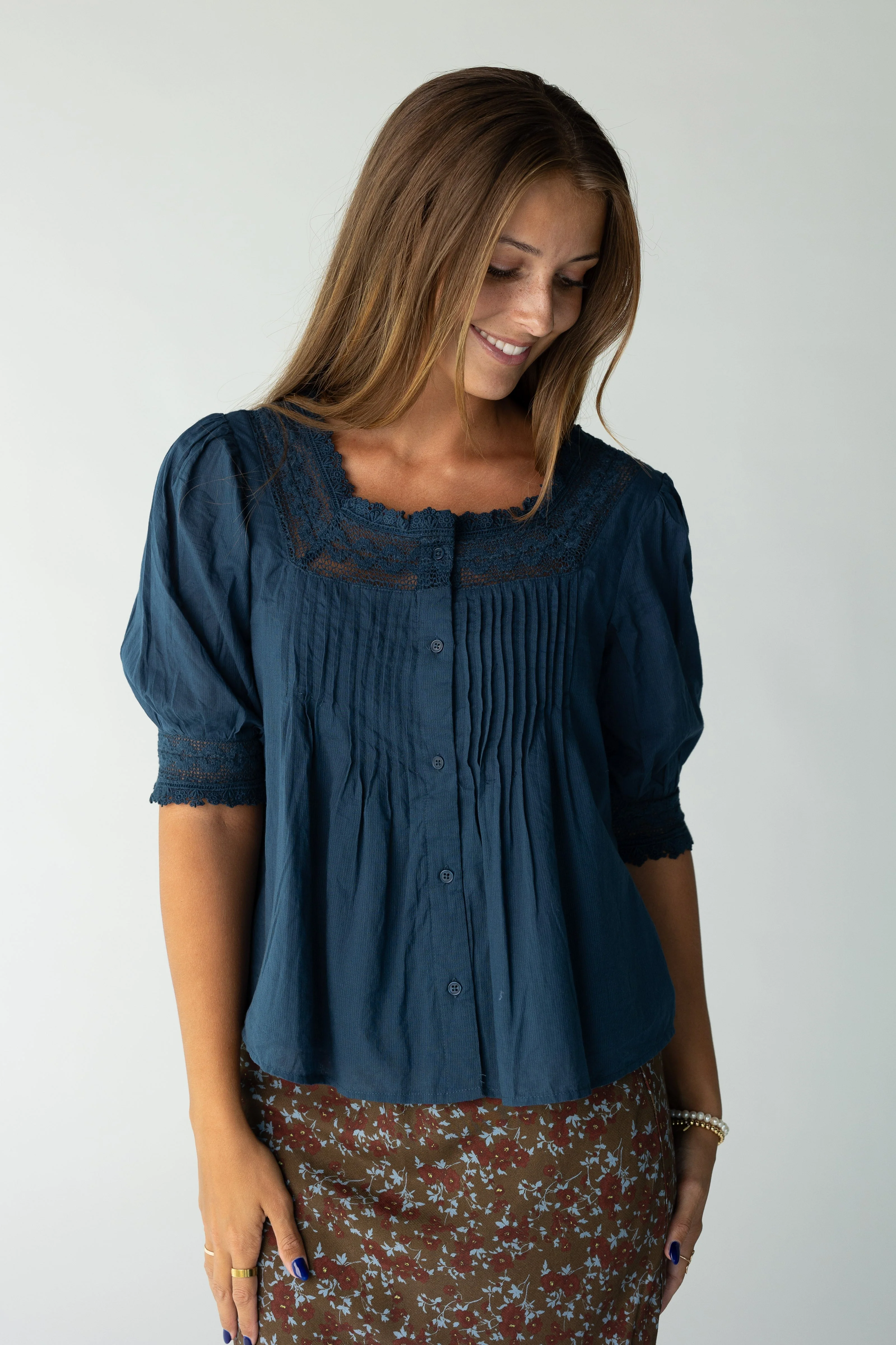 Citrus- Going Out Lace Top - Image 4