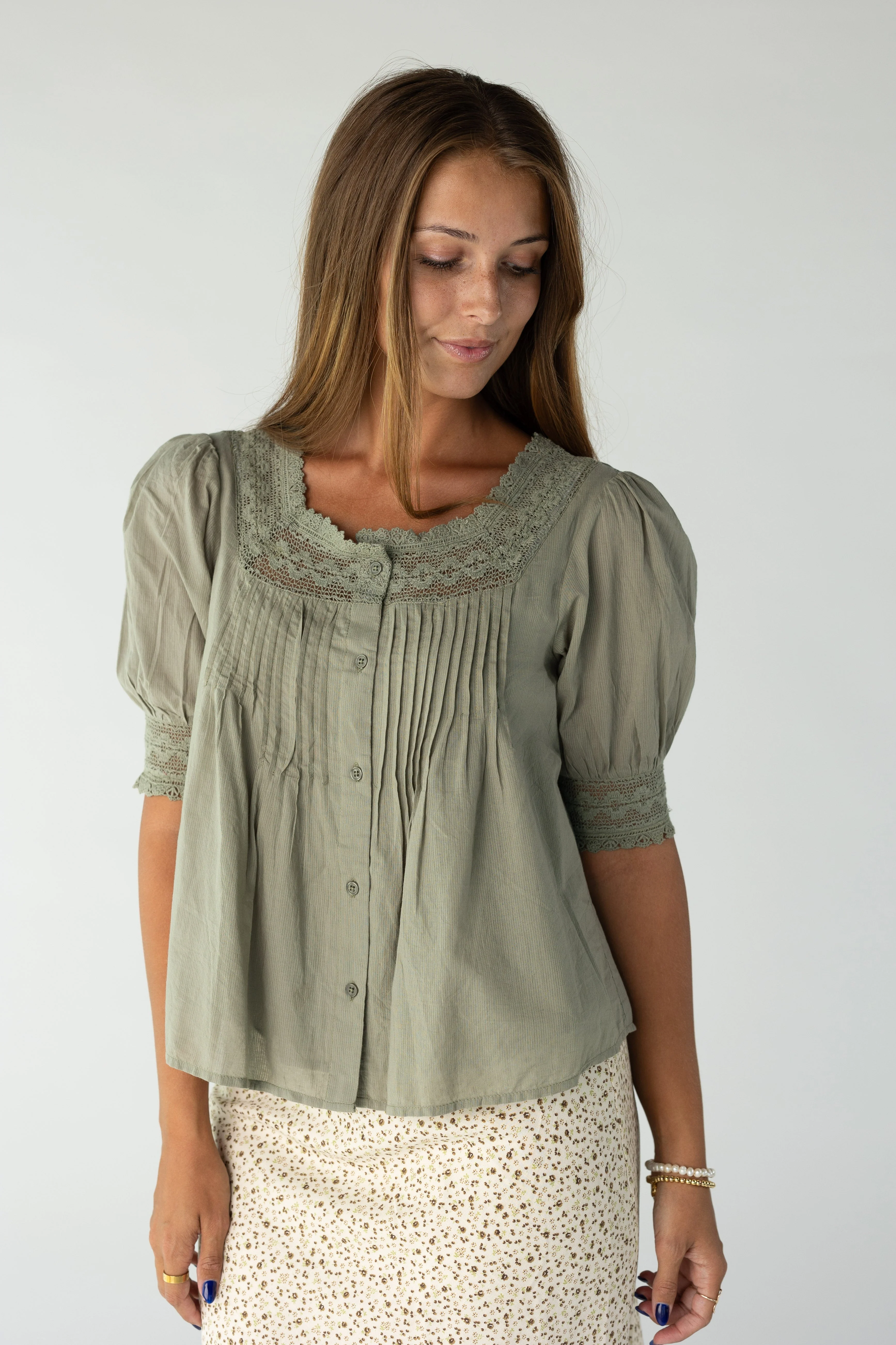 Citrus- Going Out Lace Top - Image 8