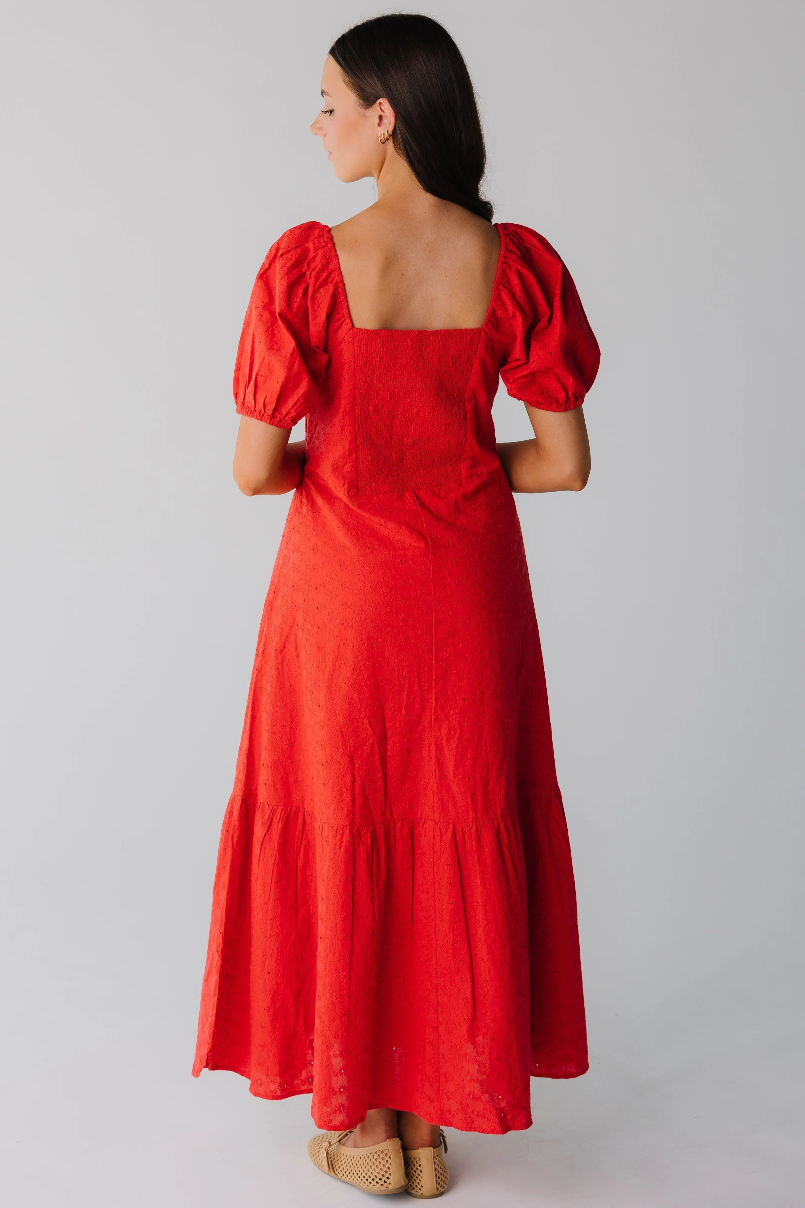 Citrus Alba Eyelet Midi Dress - Image 13