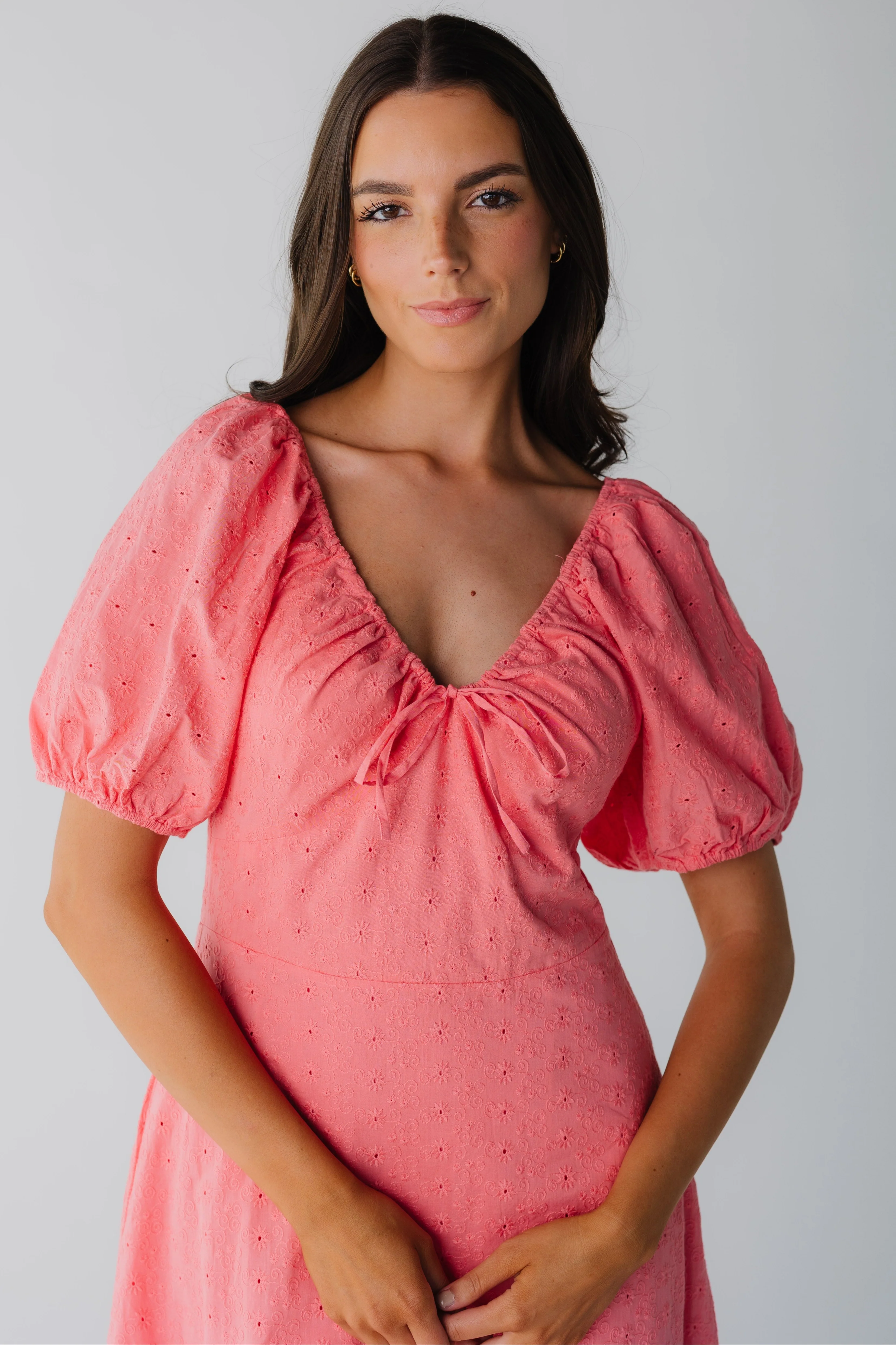 Citrus Alba Eyelet Midi Dress - Image 4