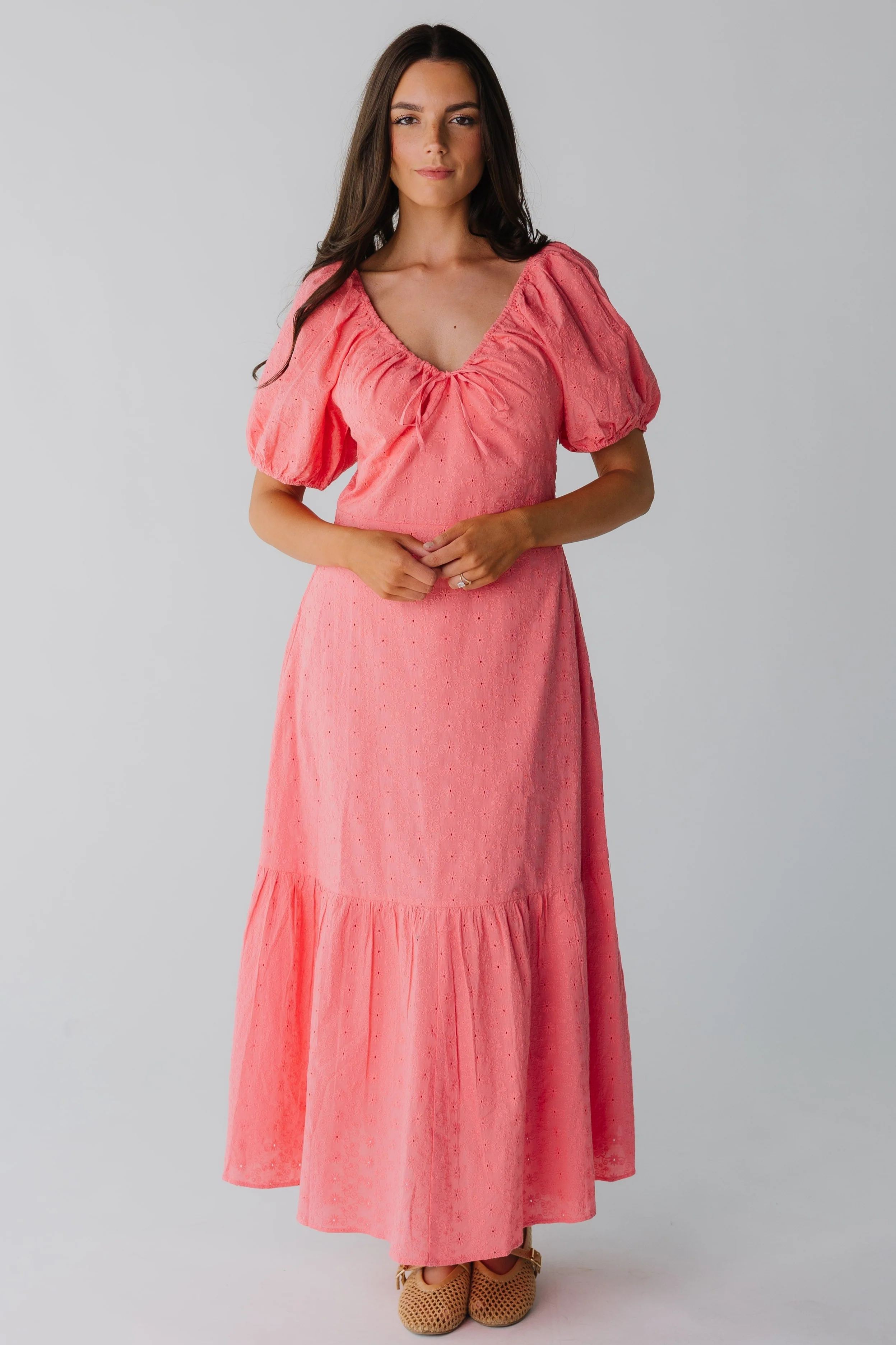 Citrus Alba Eyelet Midi Dress - Image 5