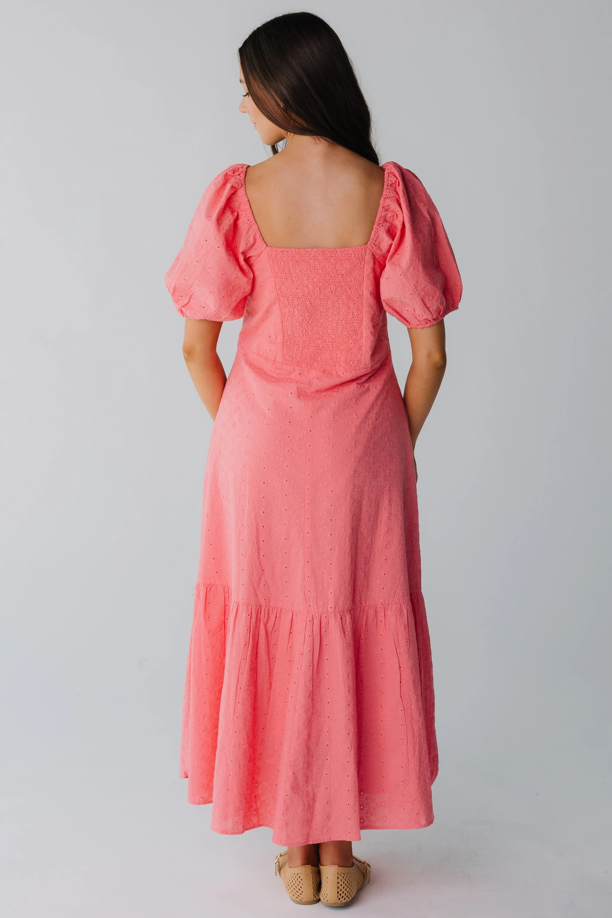 Citrus Alba Eyelet Midi Dress - Image 6