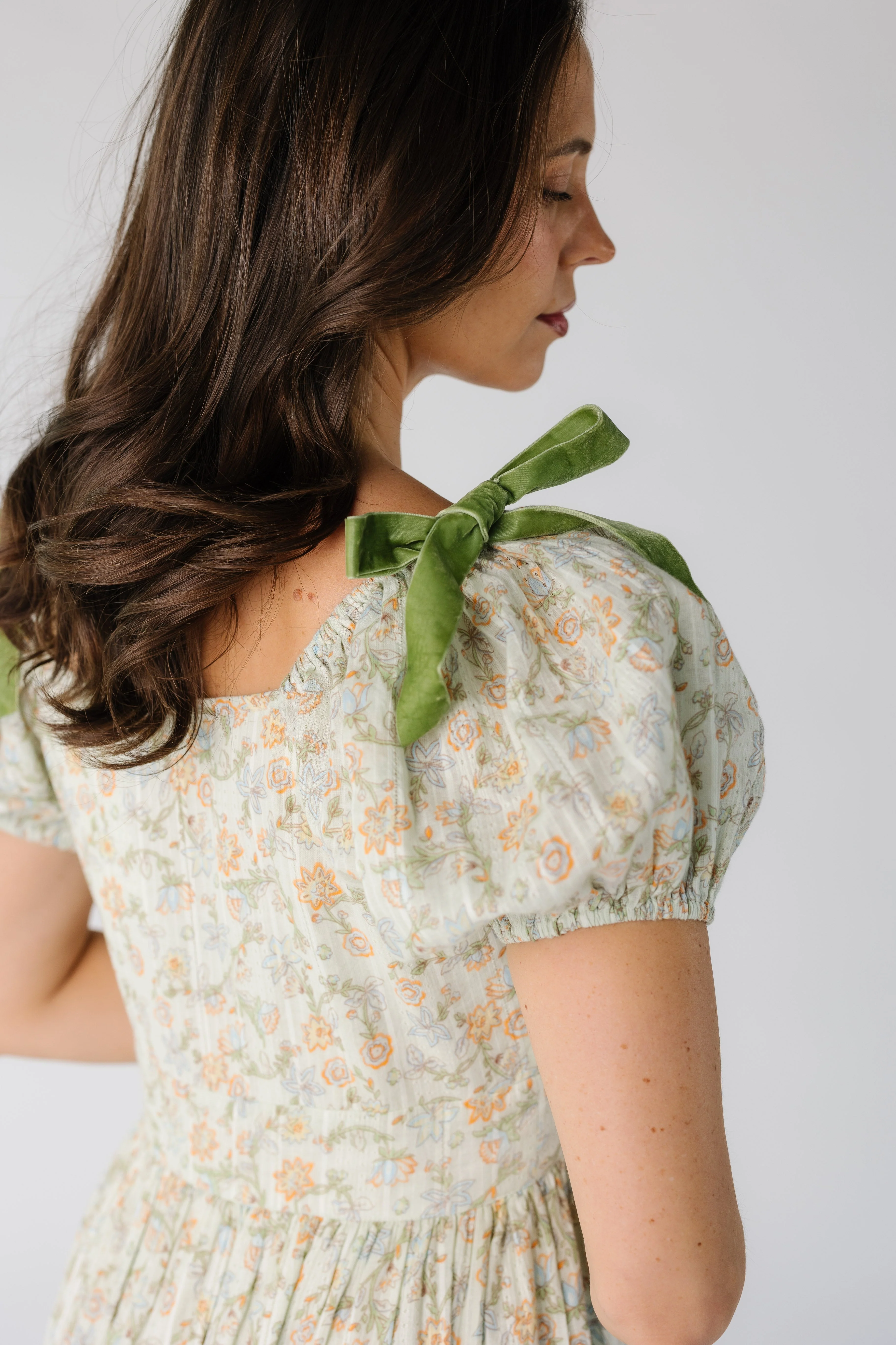 Citrus Spring Swiss Dobby Bow Dress - Image 6