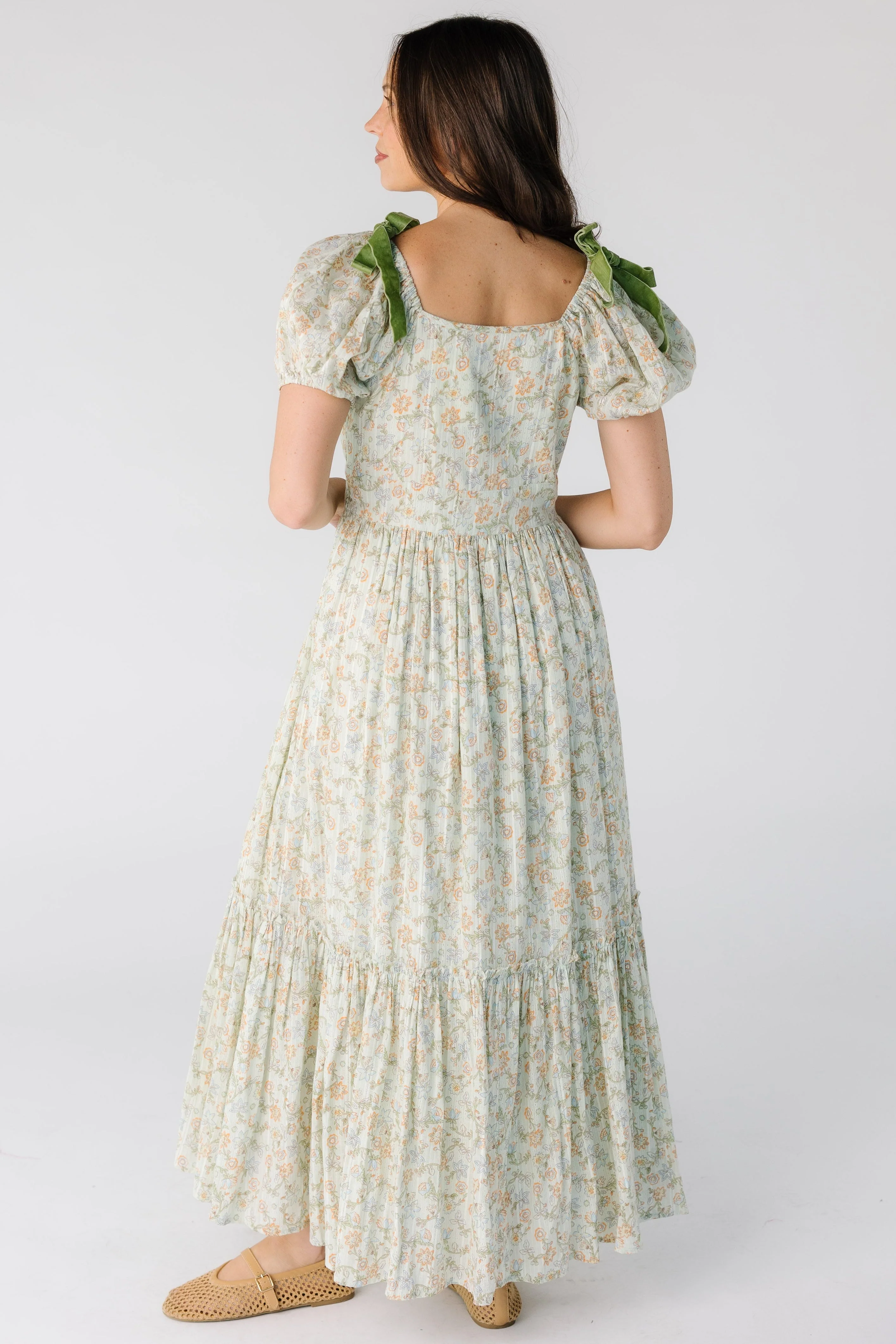 Citrus Spring Swiss Dobby Bow Dress - Image 7