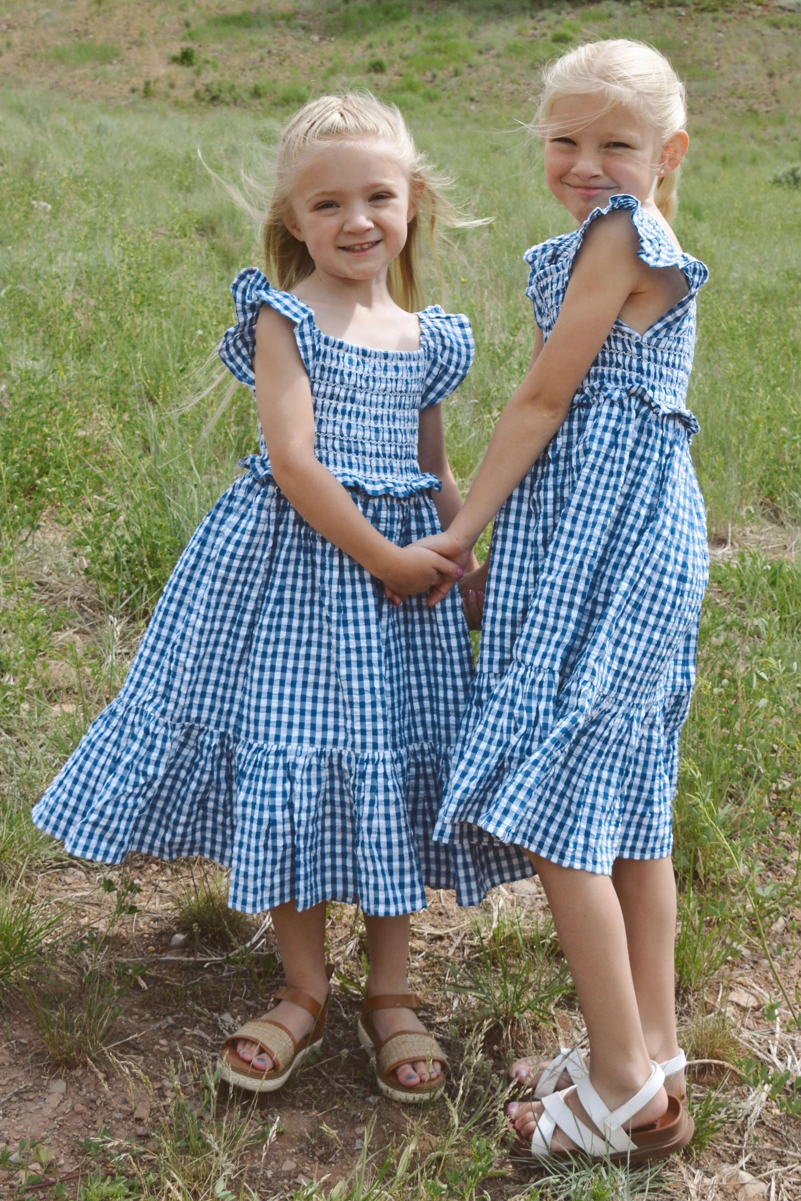 Citrus Tali Gingham Girl's Dress