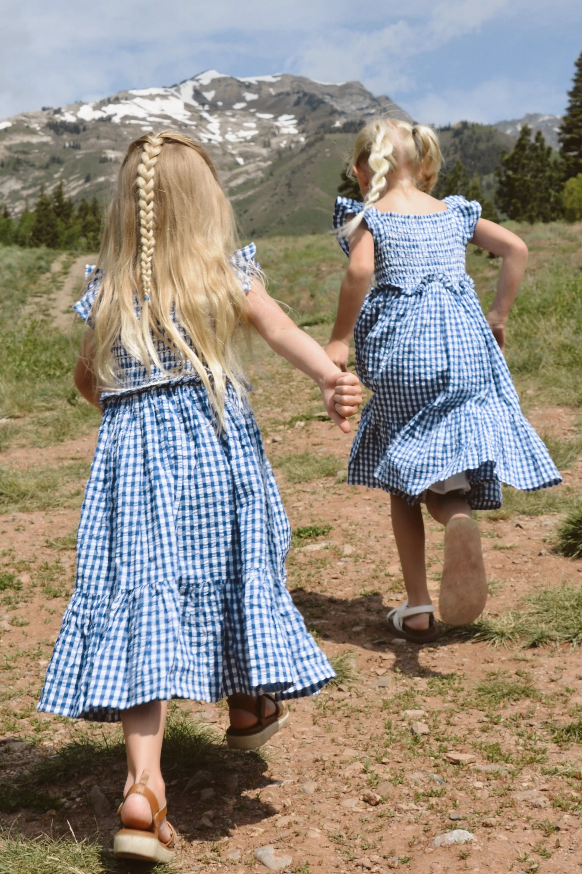 Citrus Tali Gingham Girl's Dress - Image 2
