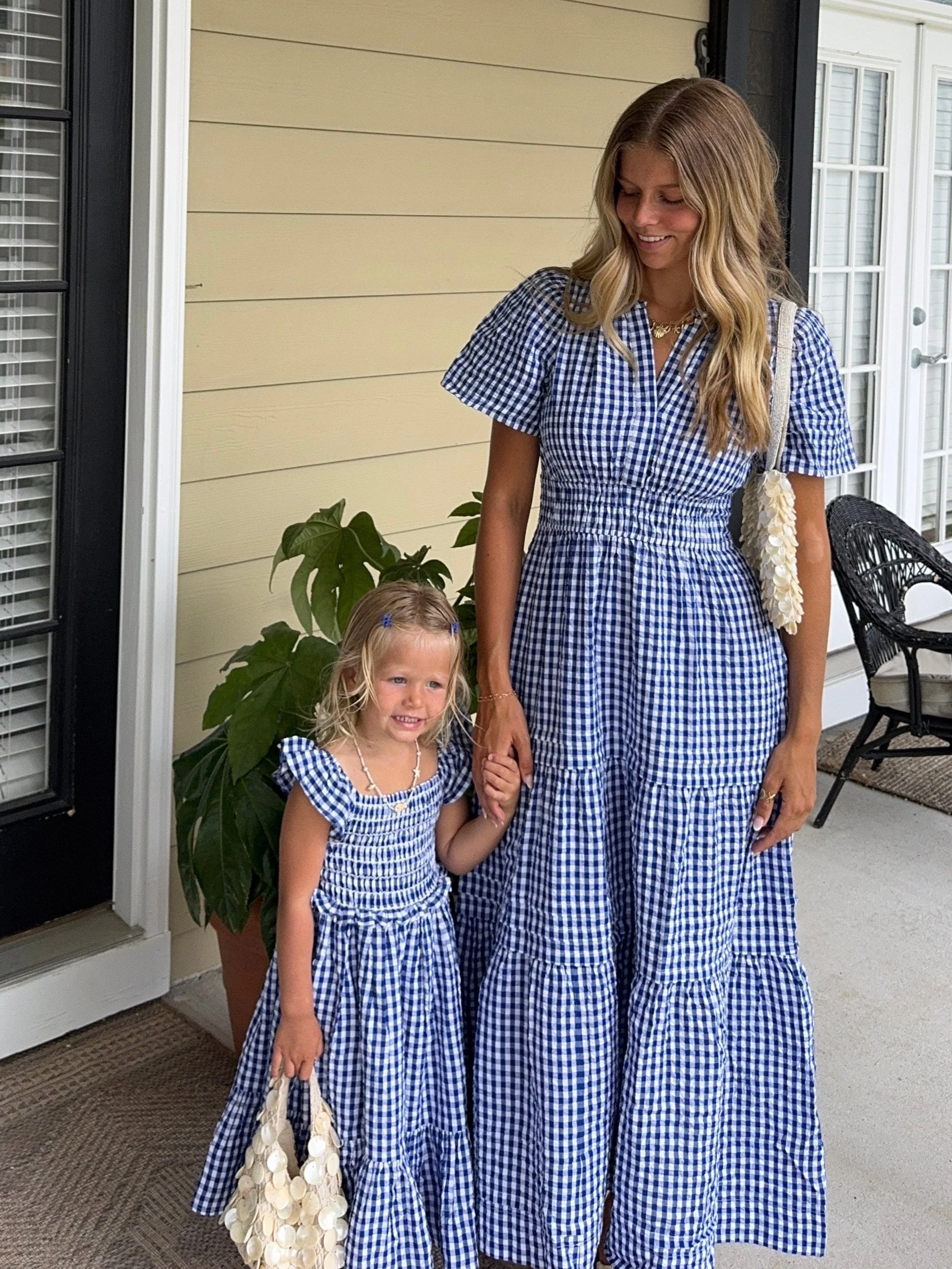 Citrus Tali Gingham Girl's Dress - Image 3