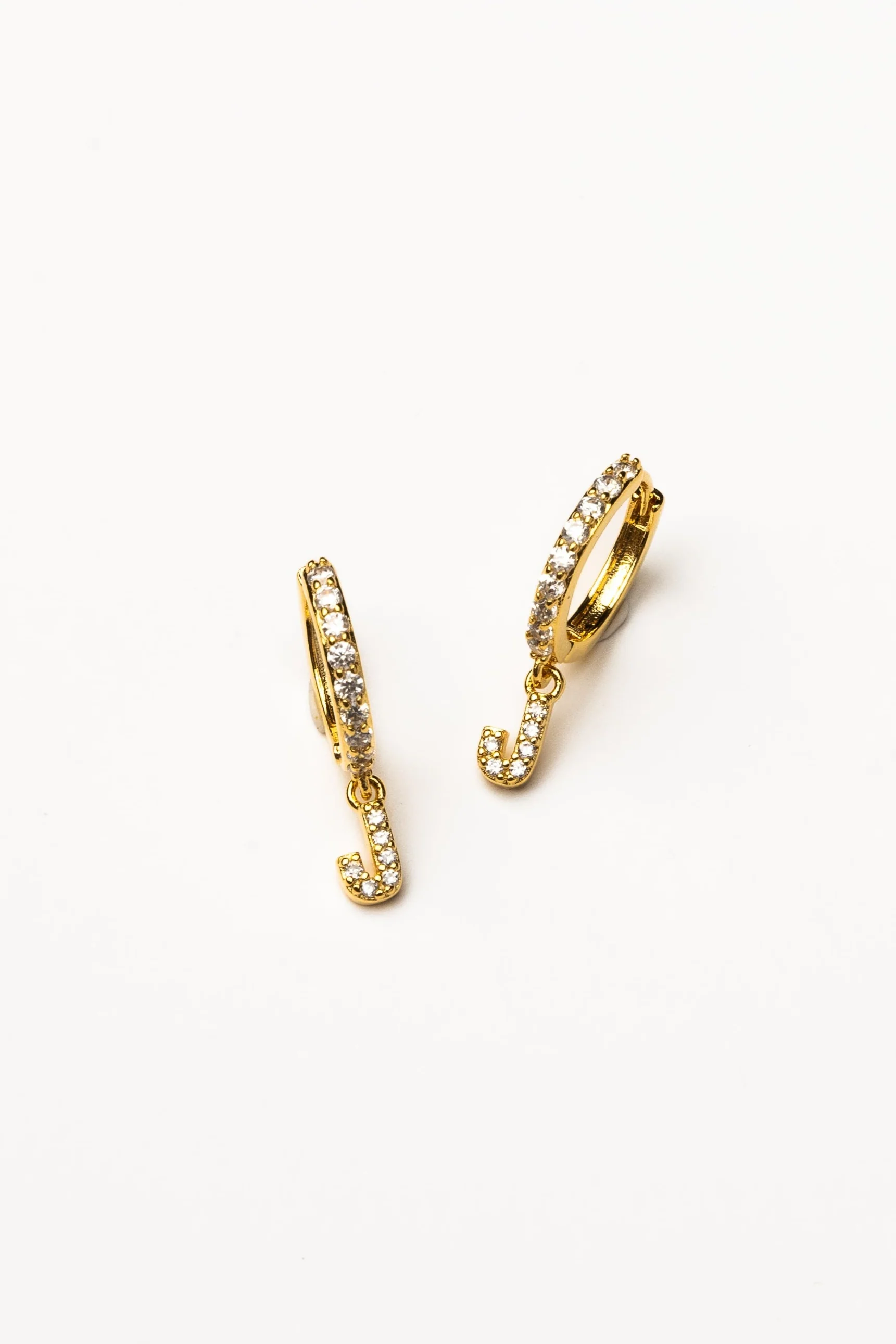 Cove Initial CZ Huggie - Image 11