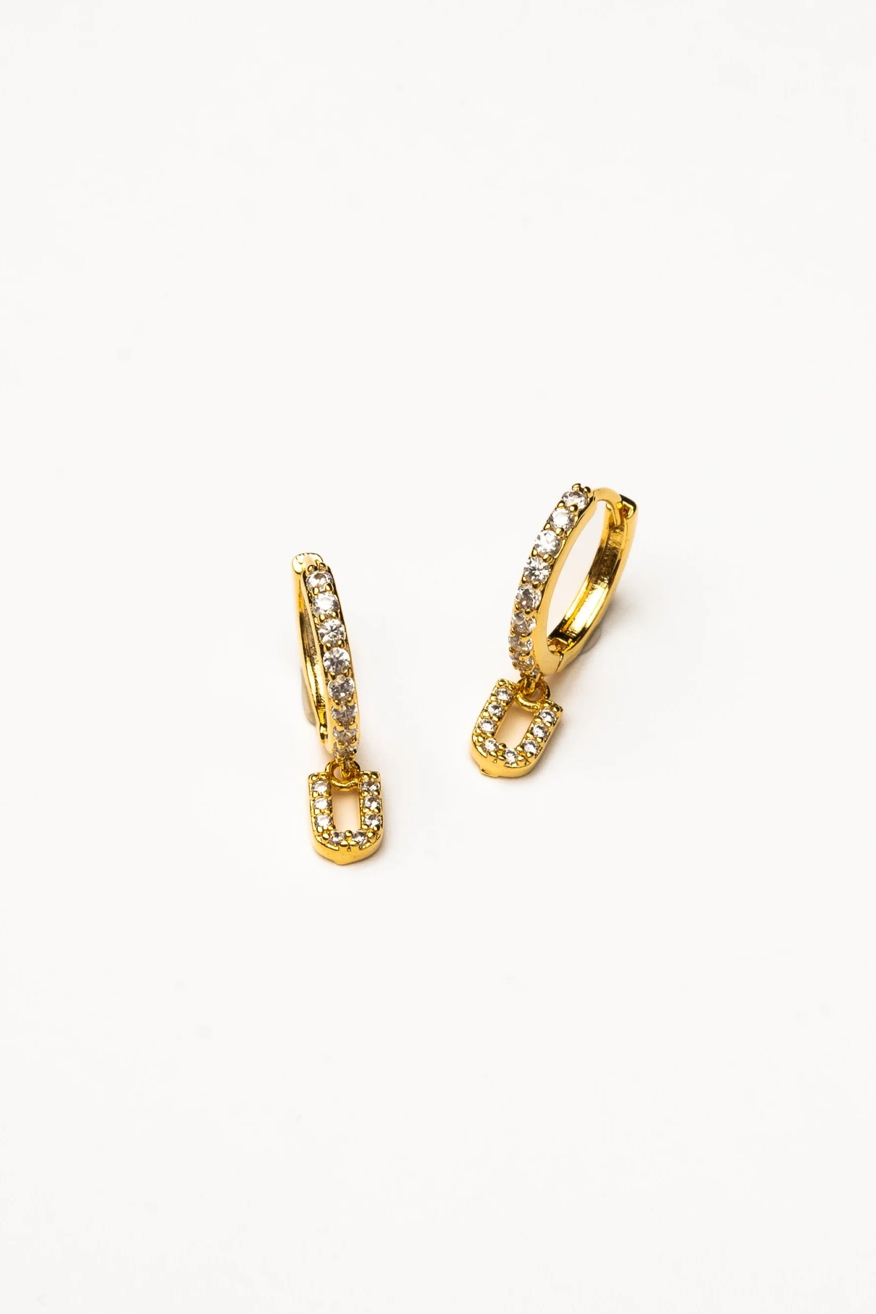 Cove Initial CZ Huggie - Image 22