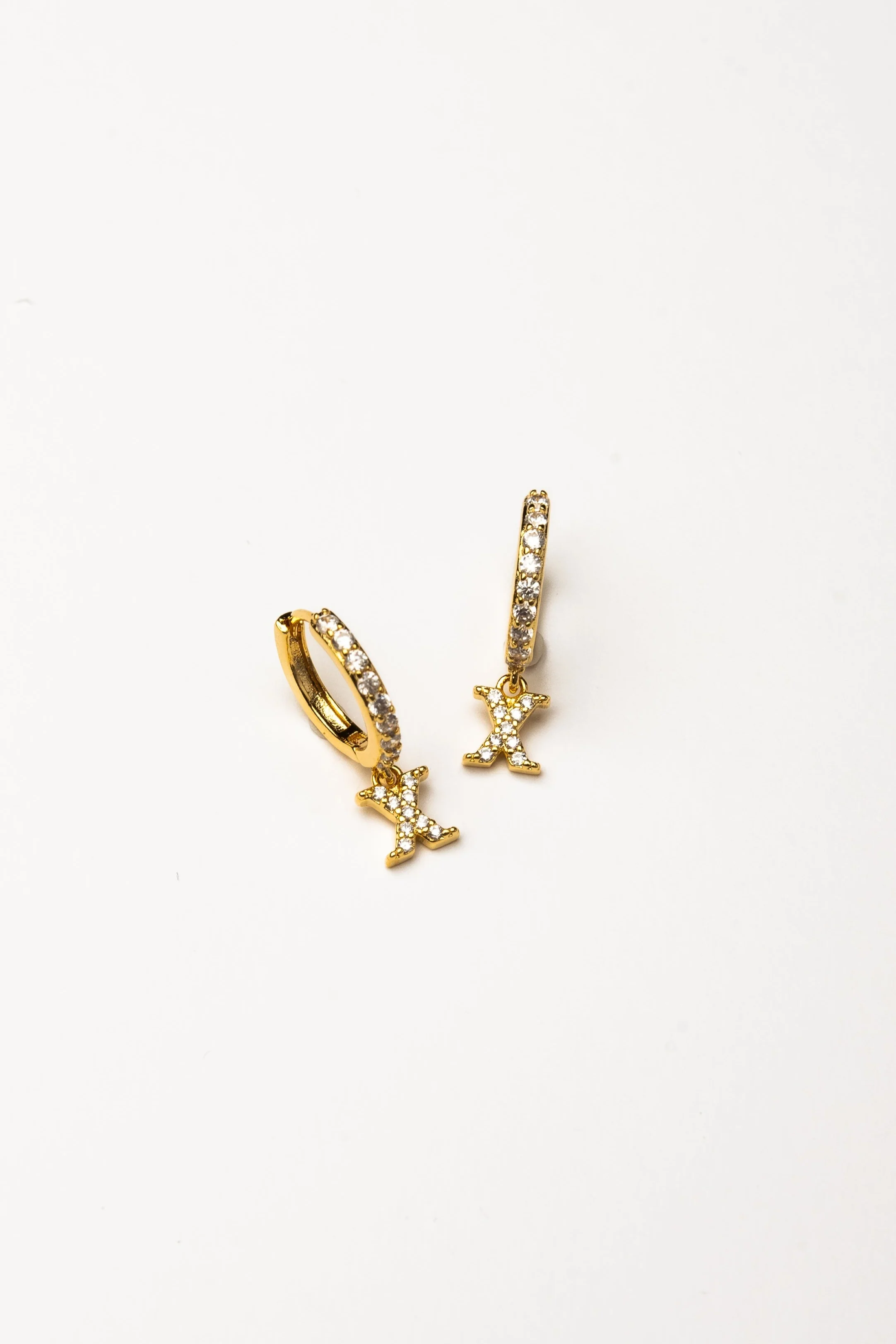 Cove Initial CZ Huggie - Image 25