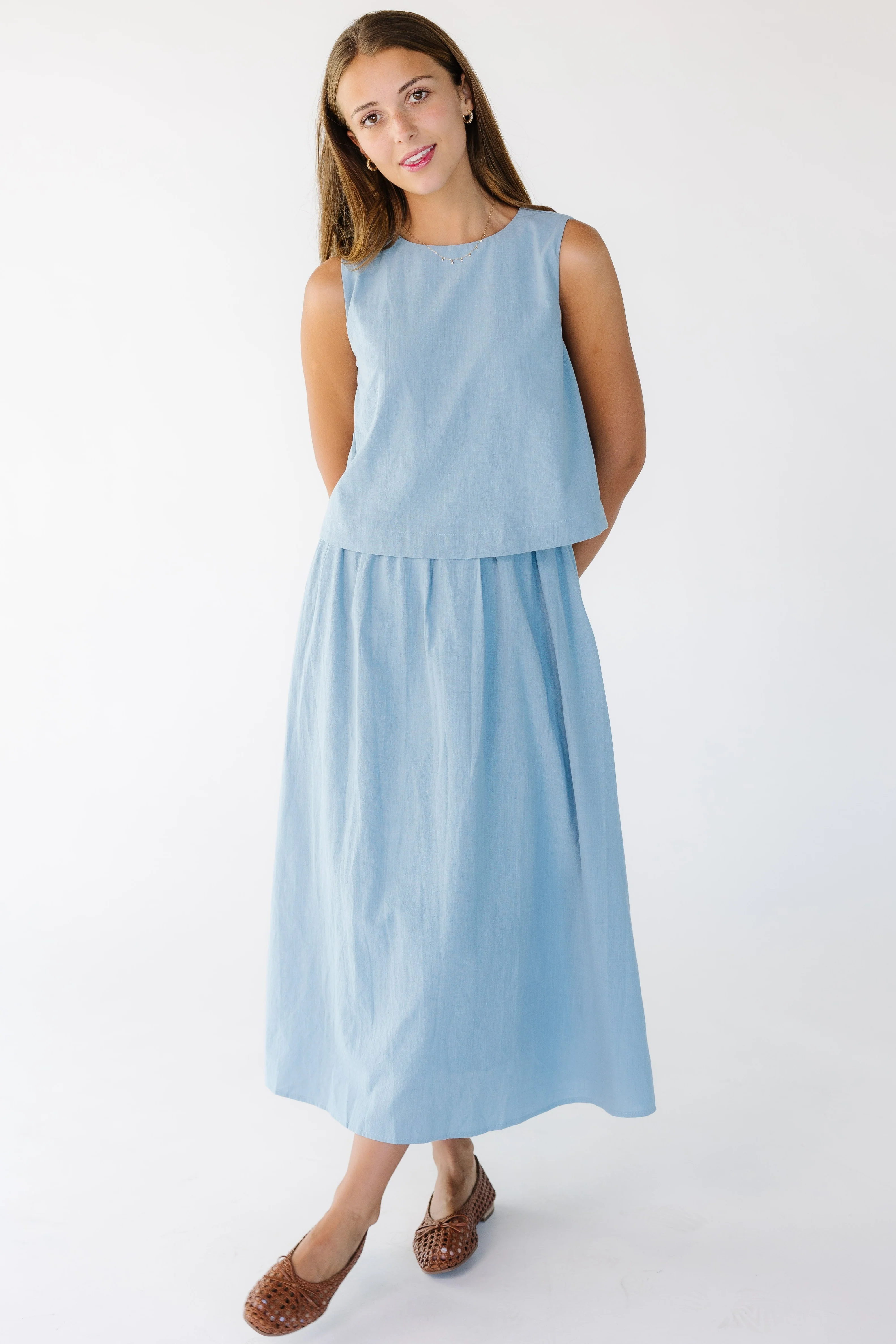 Olivia Cotton Tank Dress - Image 4