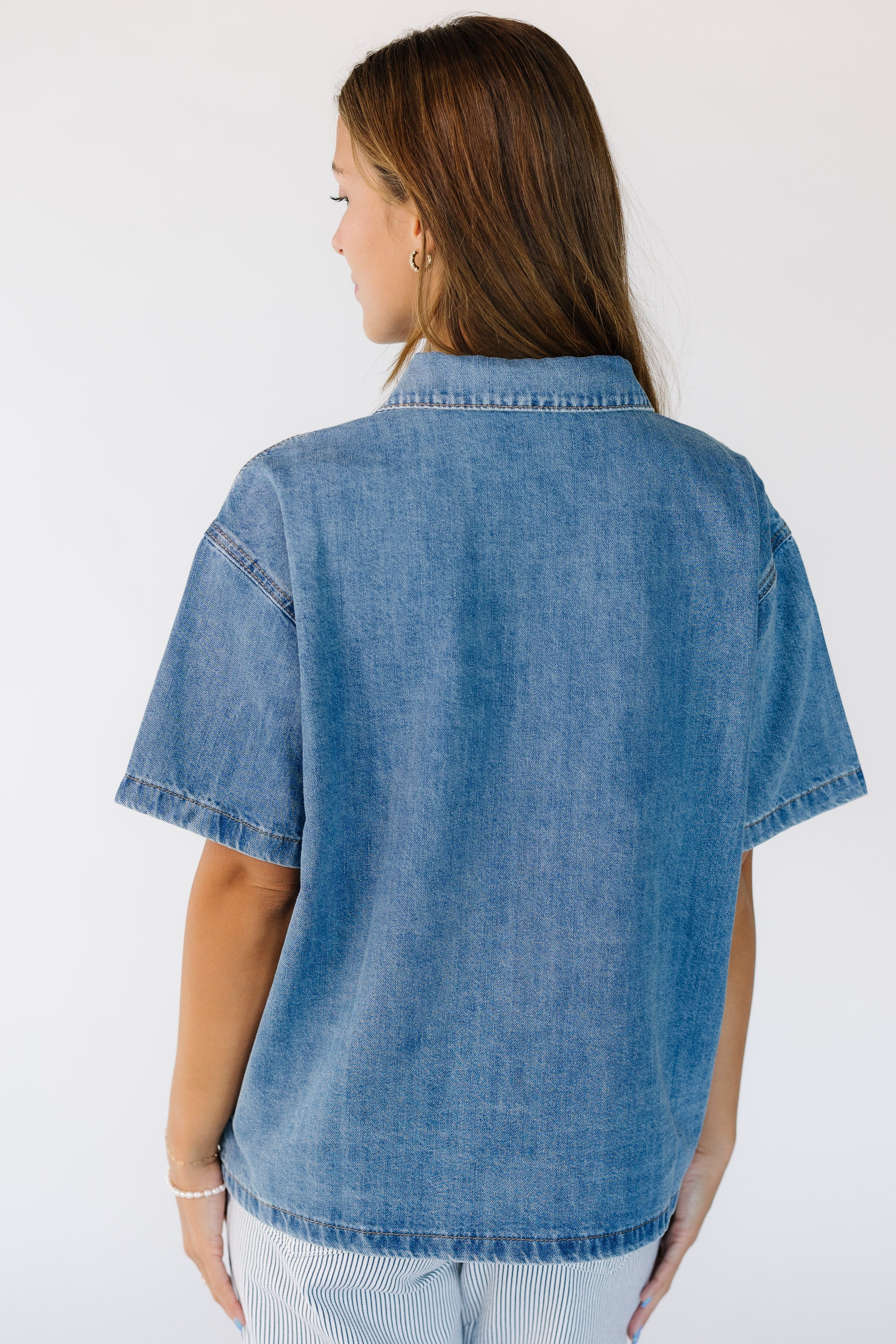 Josie Denim Blouse - Image 5