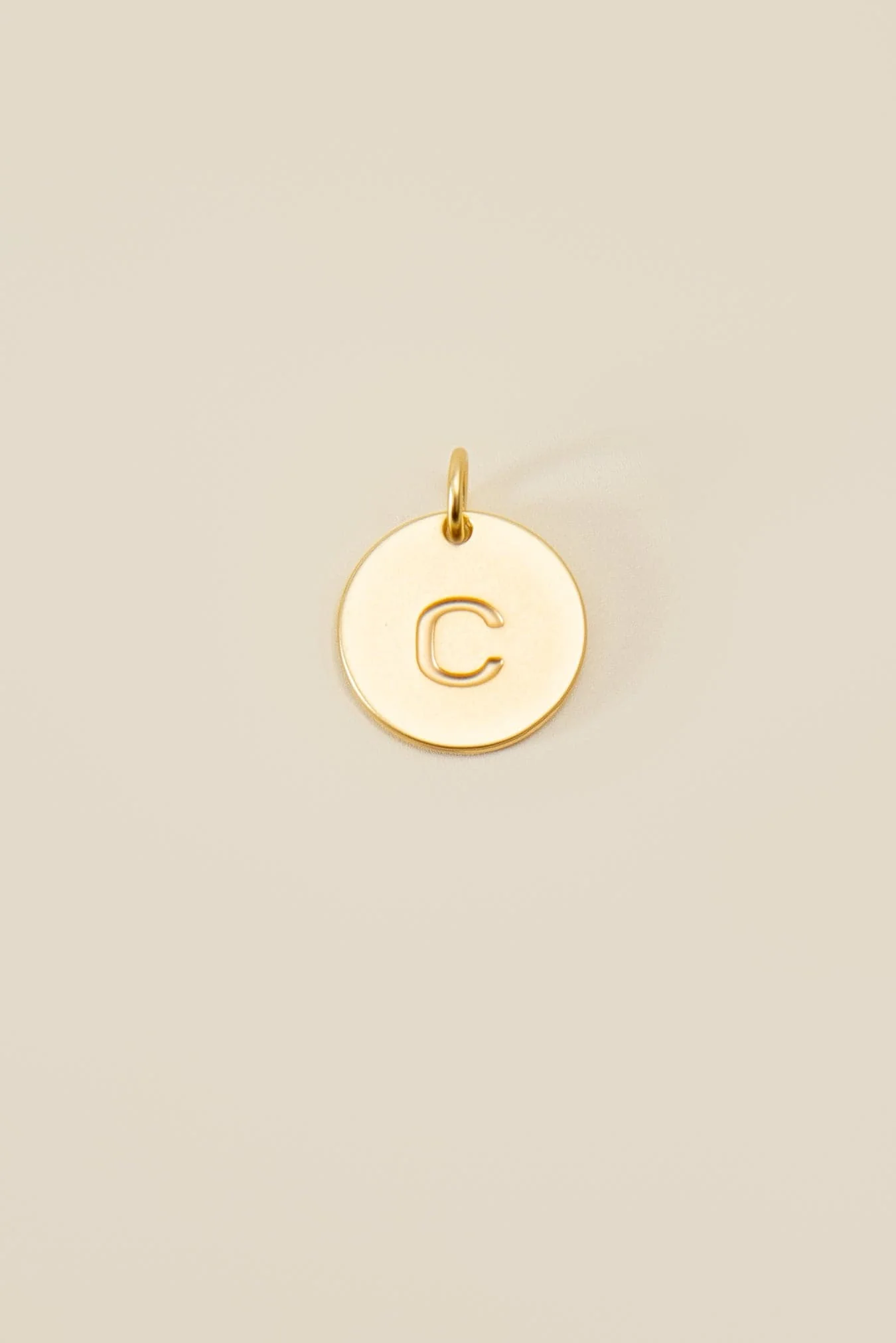 Cove Large Letter Disk Pendant - Image 4