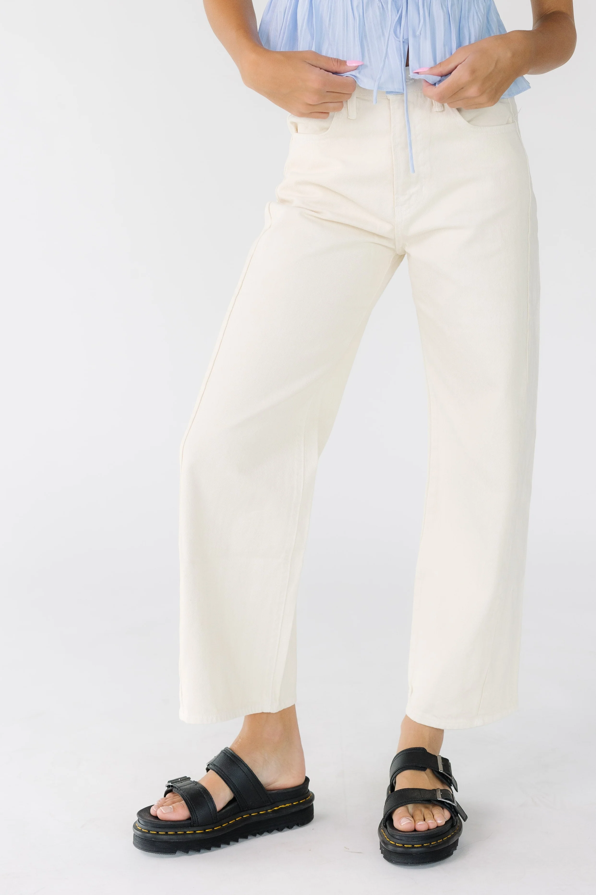 Lexie Barrel Jean - Almond - Image 2