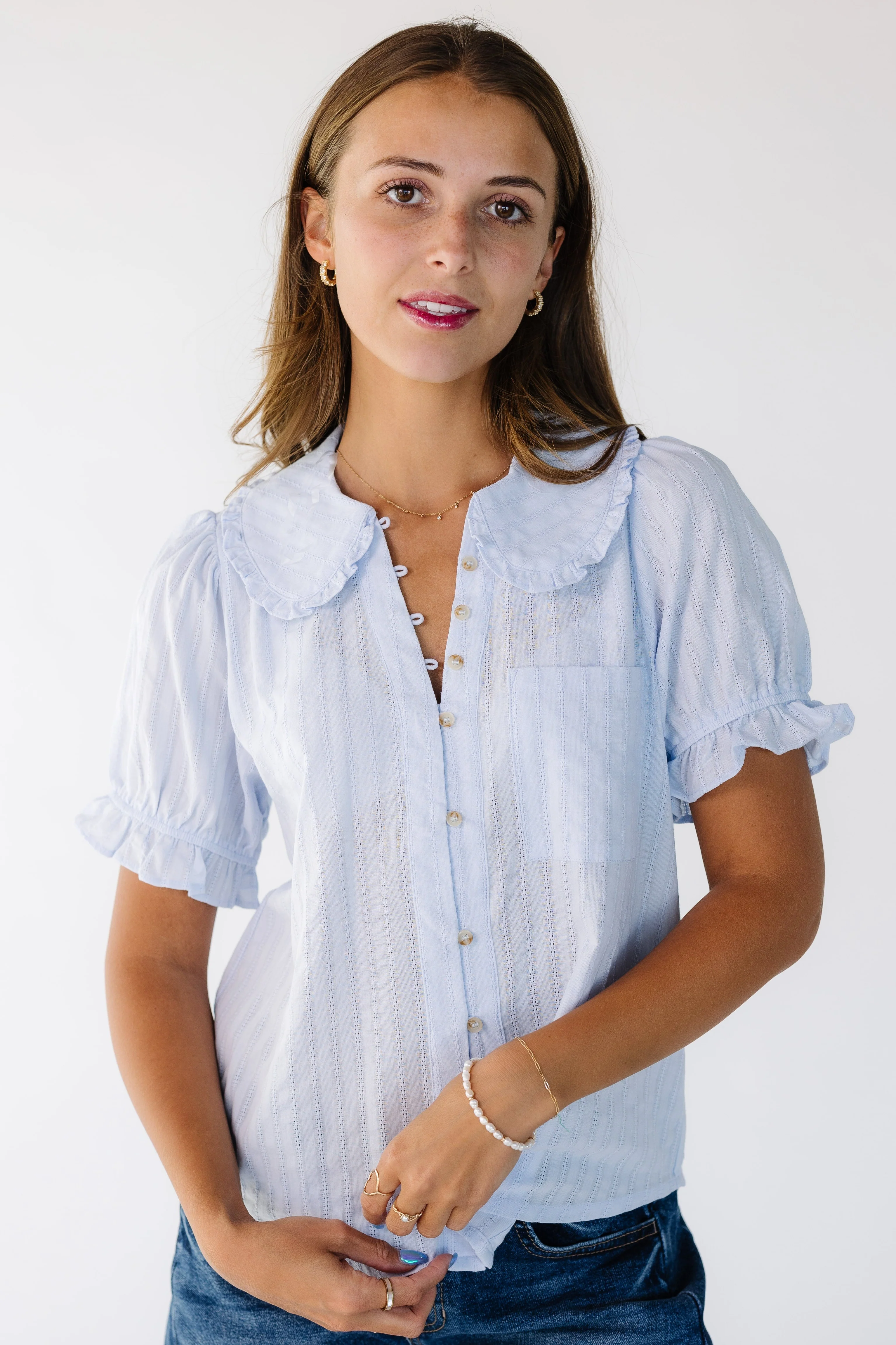 Peter Pan Collar Top - Image 4