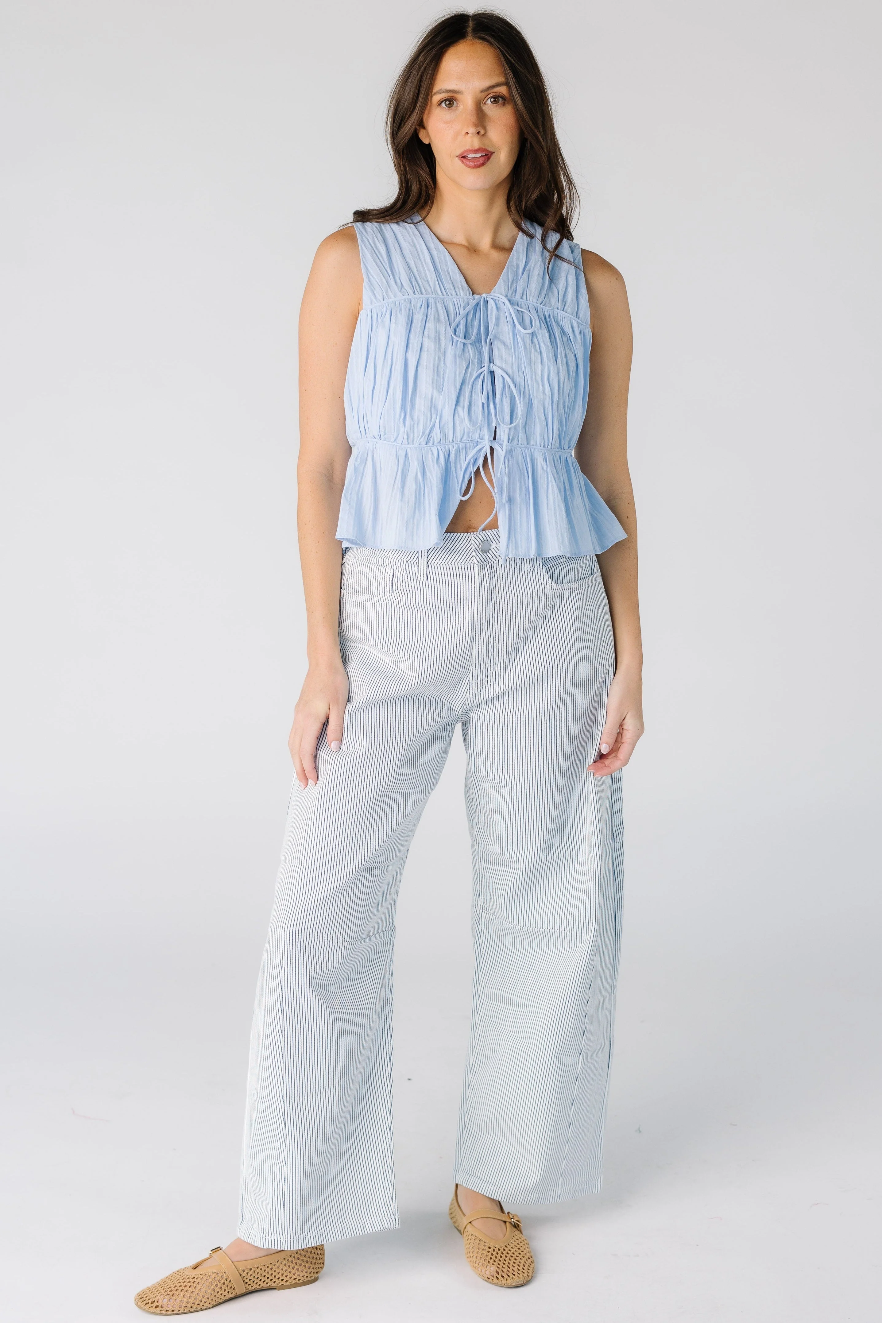 Pinstripe Barrel Jean - Image 2