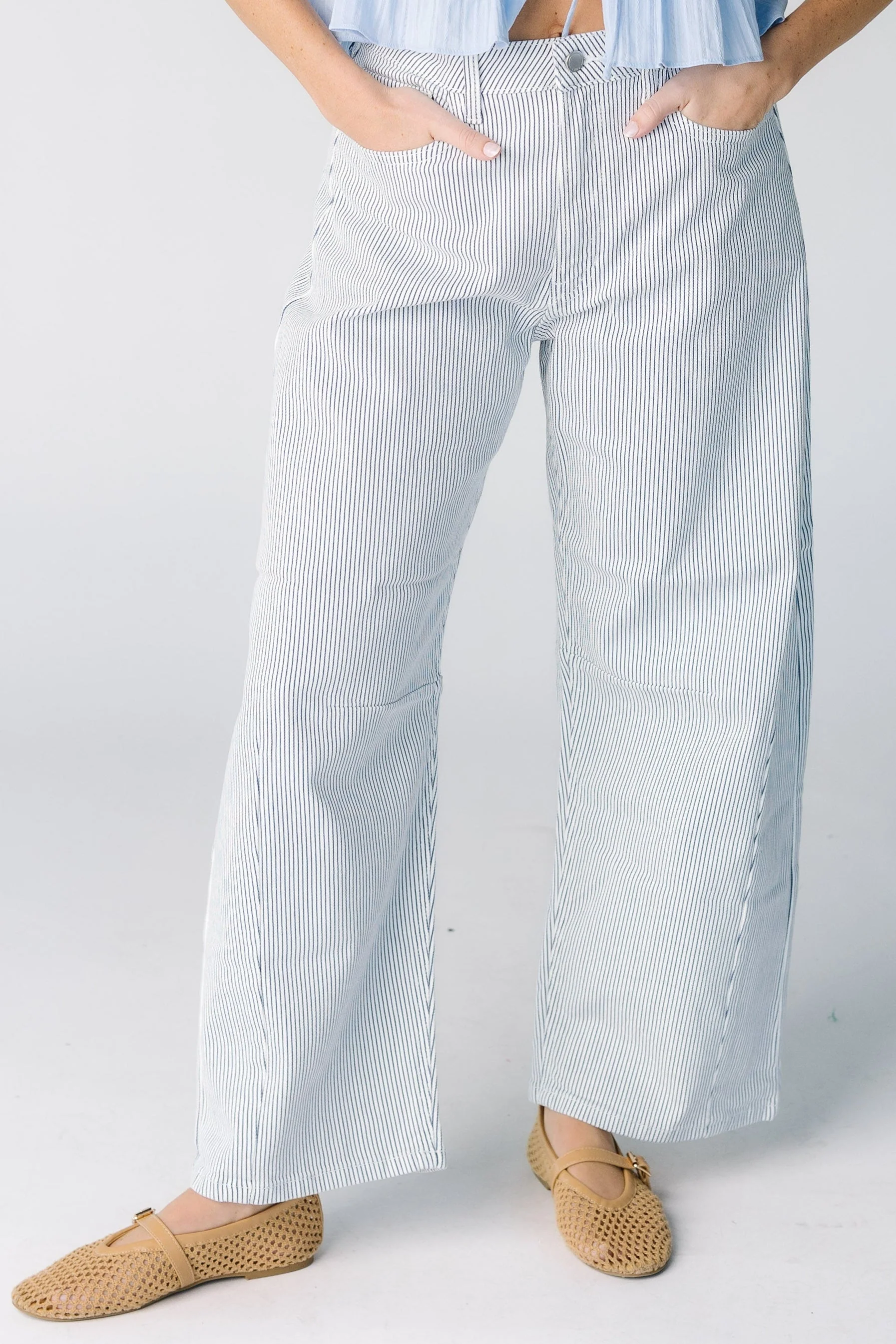 Pinstripe Barrel Jean - Image 4