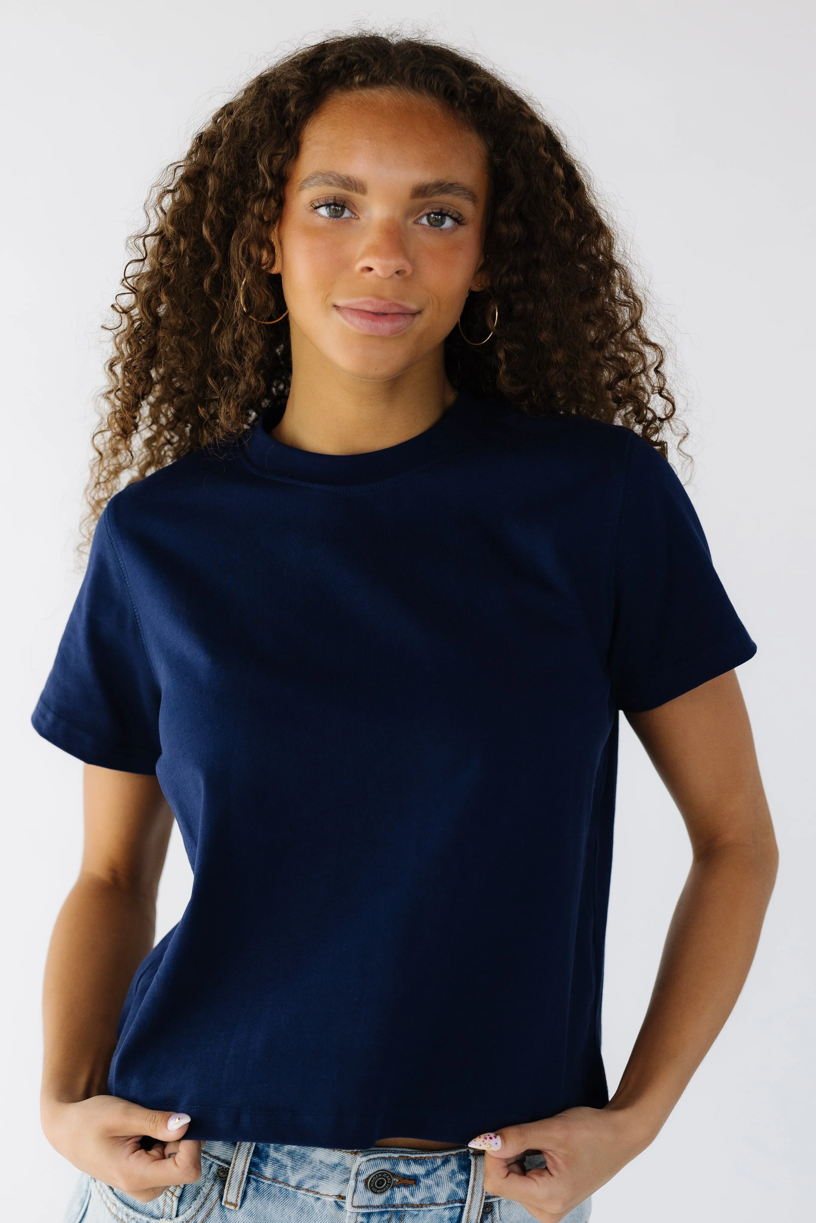 The Lanie Top - Blue & Navy - Image 2